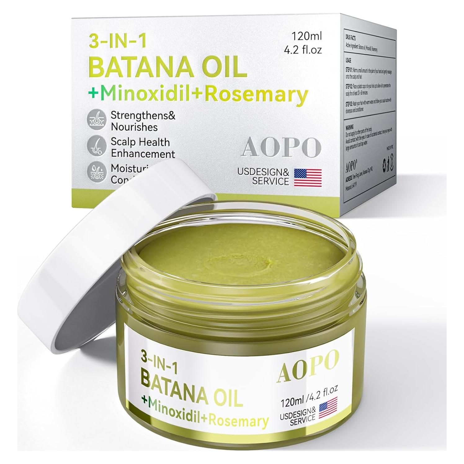 Suero Capilar 3 en 1 AOPO Aceite de Batana 120 ml