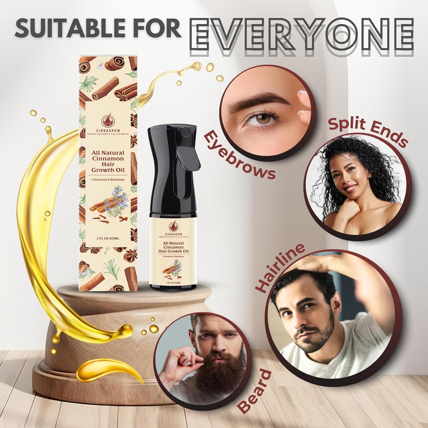 Aceite Natural Cinnagrow para Crecimiento del Cabello 60 ml