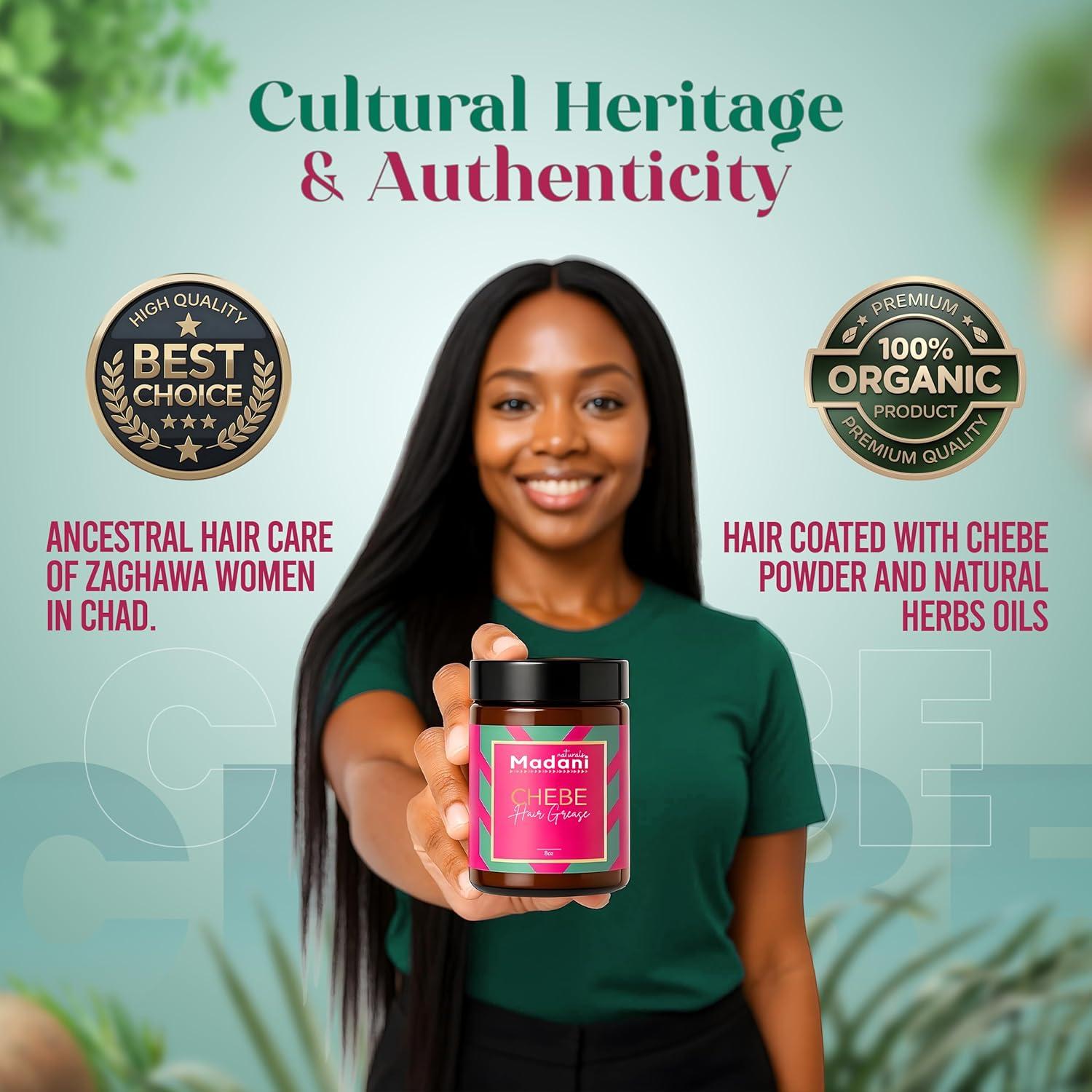 Grasa para el Crecimiento del Cabello Chebe Madani Naturals 200g