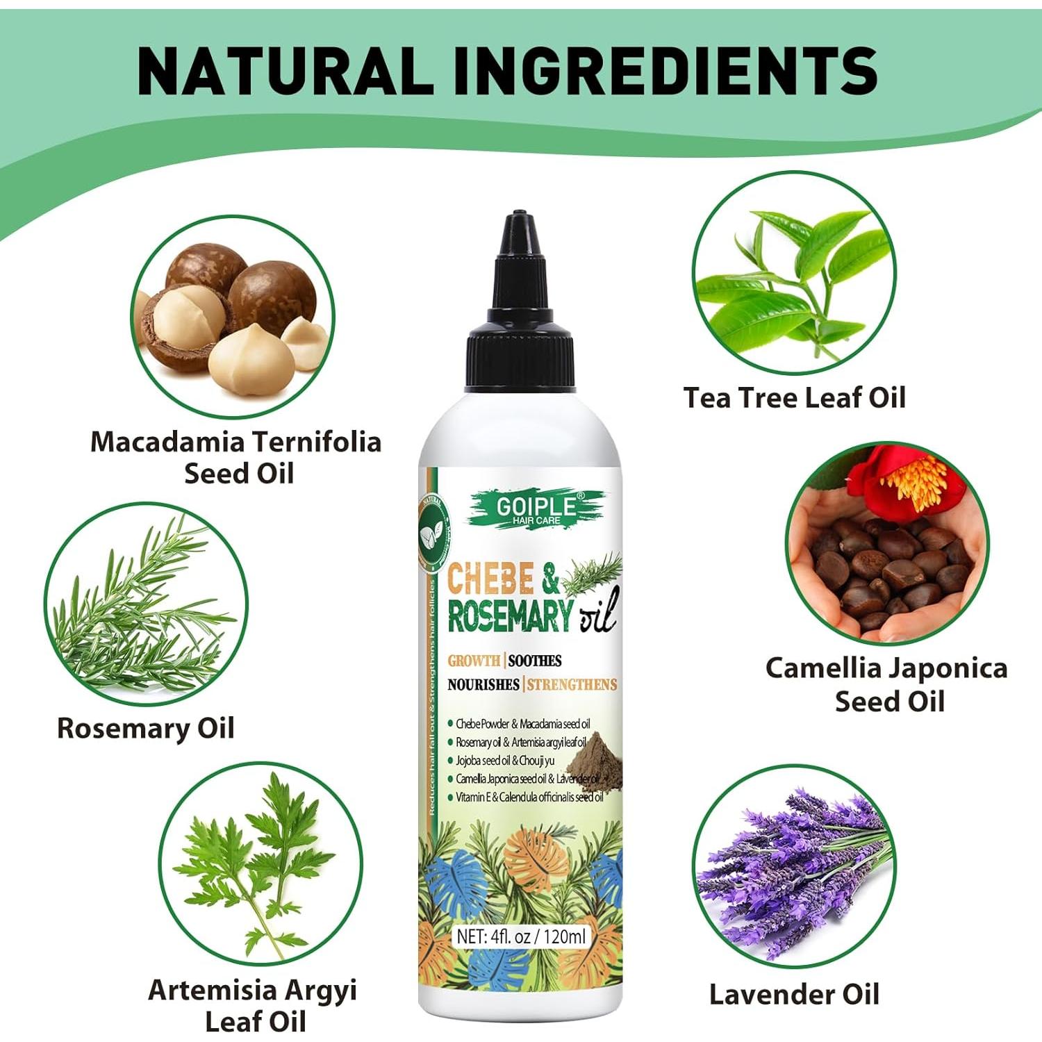 Aceite de Chebe y Romero WOZUTUNT 118 ml - Crecimiento Cabello