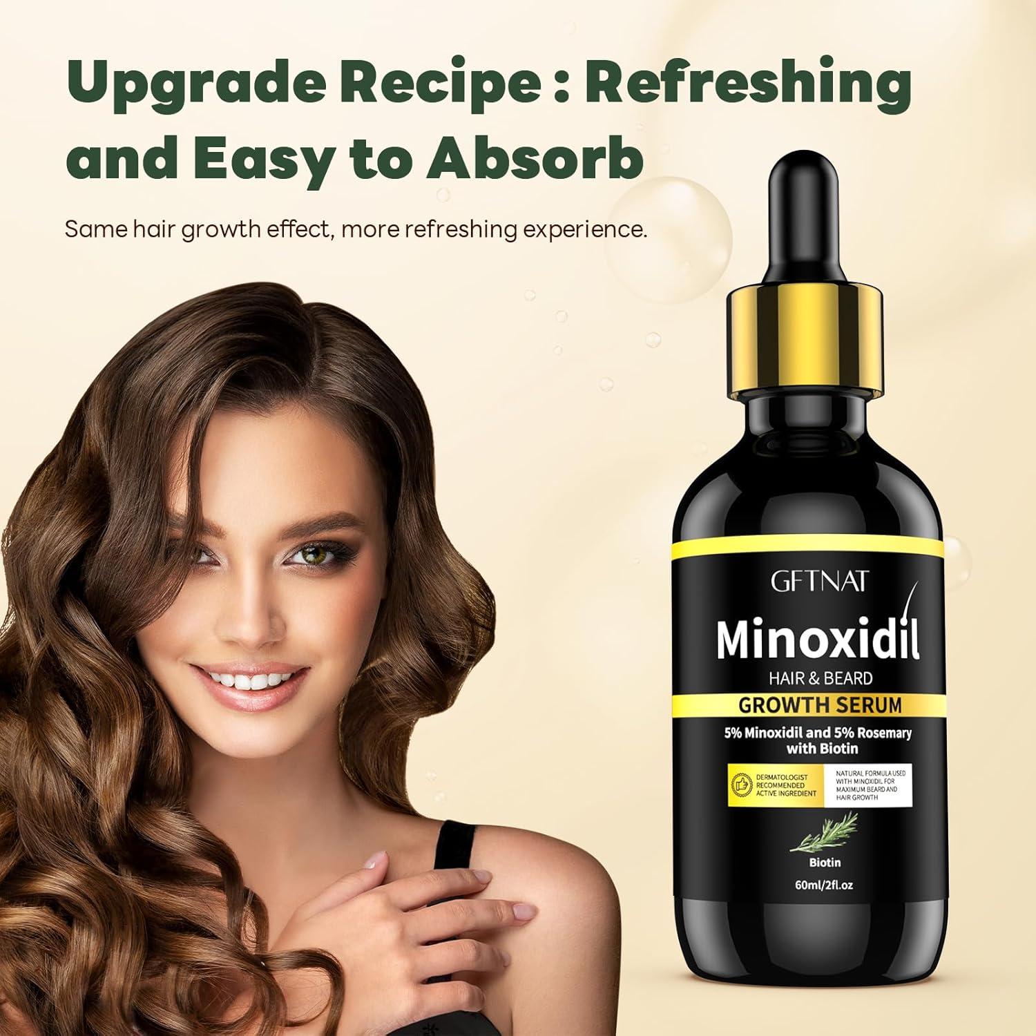 Suero de Crecimiento Capilar 5% Minoxidil GFTNAT 120ml