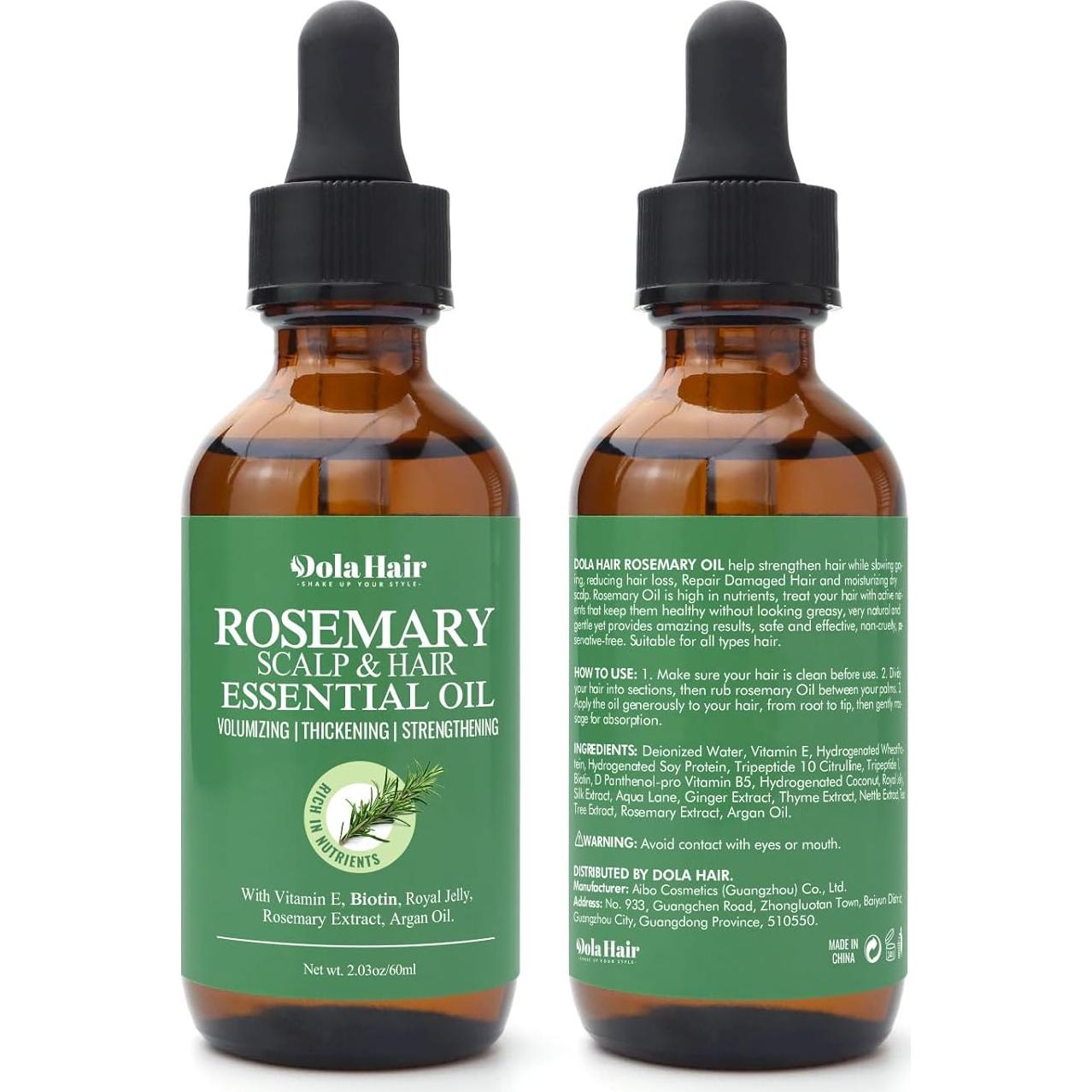 Aceite Esencial de Romero Dolahair 57.5 g - Crecimiento Cabello