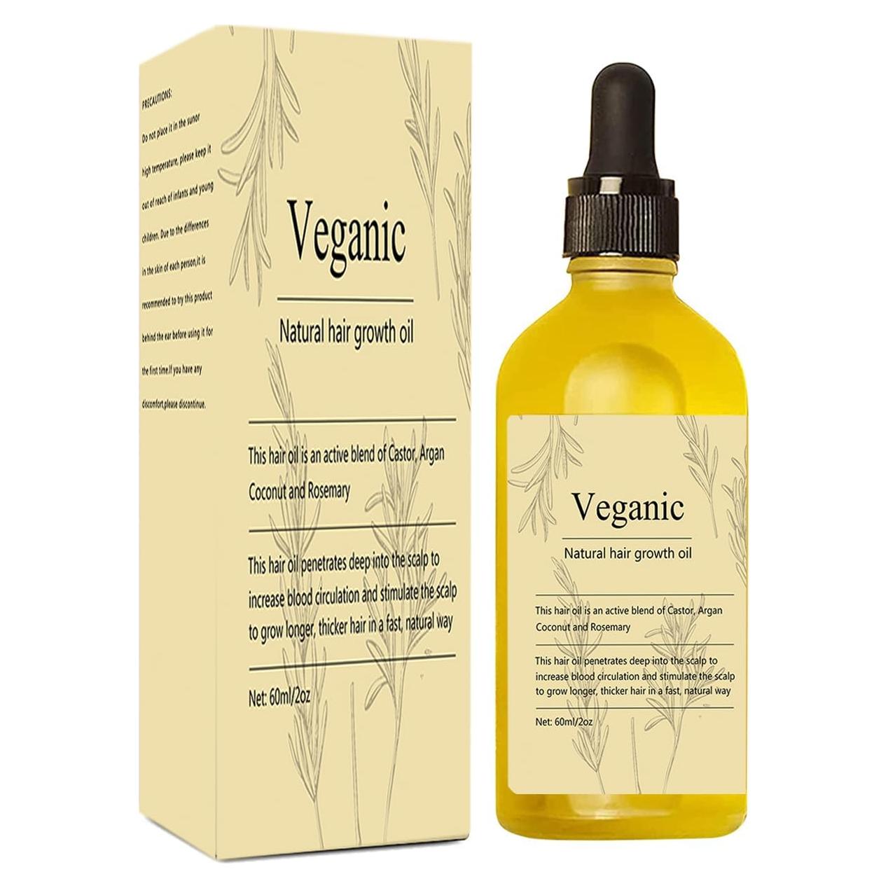 Aceite de Romero Natural para Crecimiento del Cabello 60mL