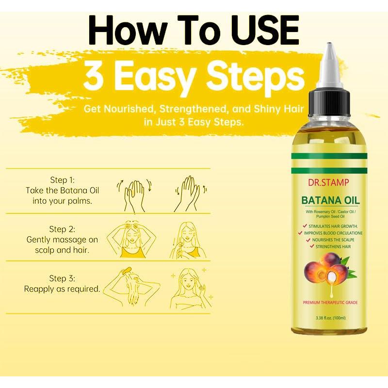 Aceite de Batana 4 en 1 Dr.stamp - Crecimiento y Cuidado Cabello