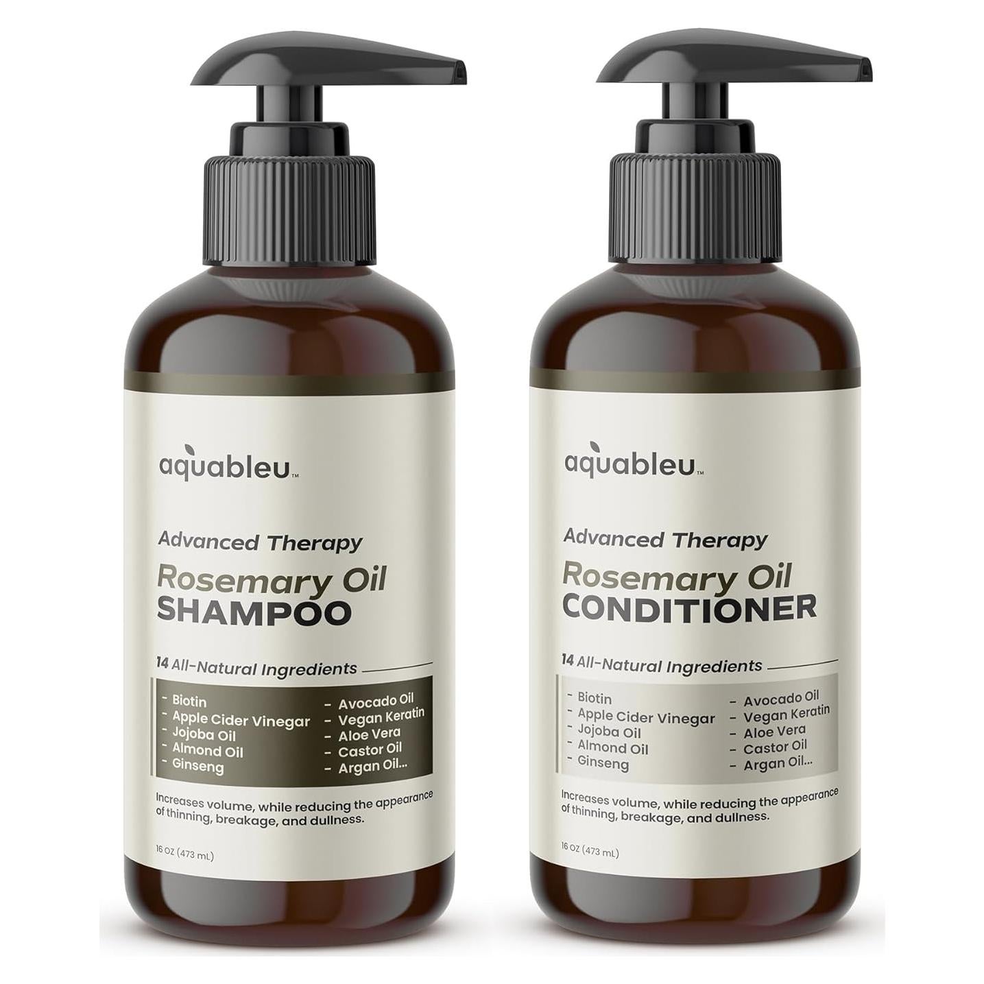 Conjunto Champú y Acondicionador Aquableu Aceite Romero 453g