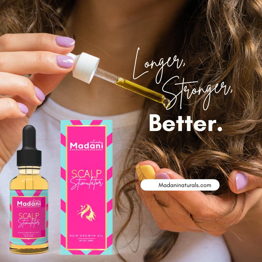 Aceite Estimulador del Crecimiento del Cabello Madani Naturals 59ml