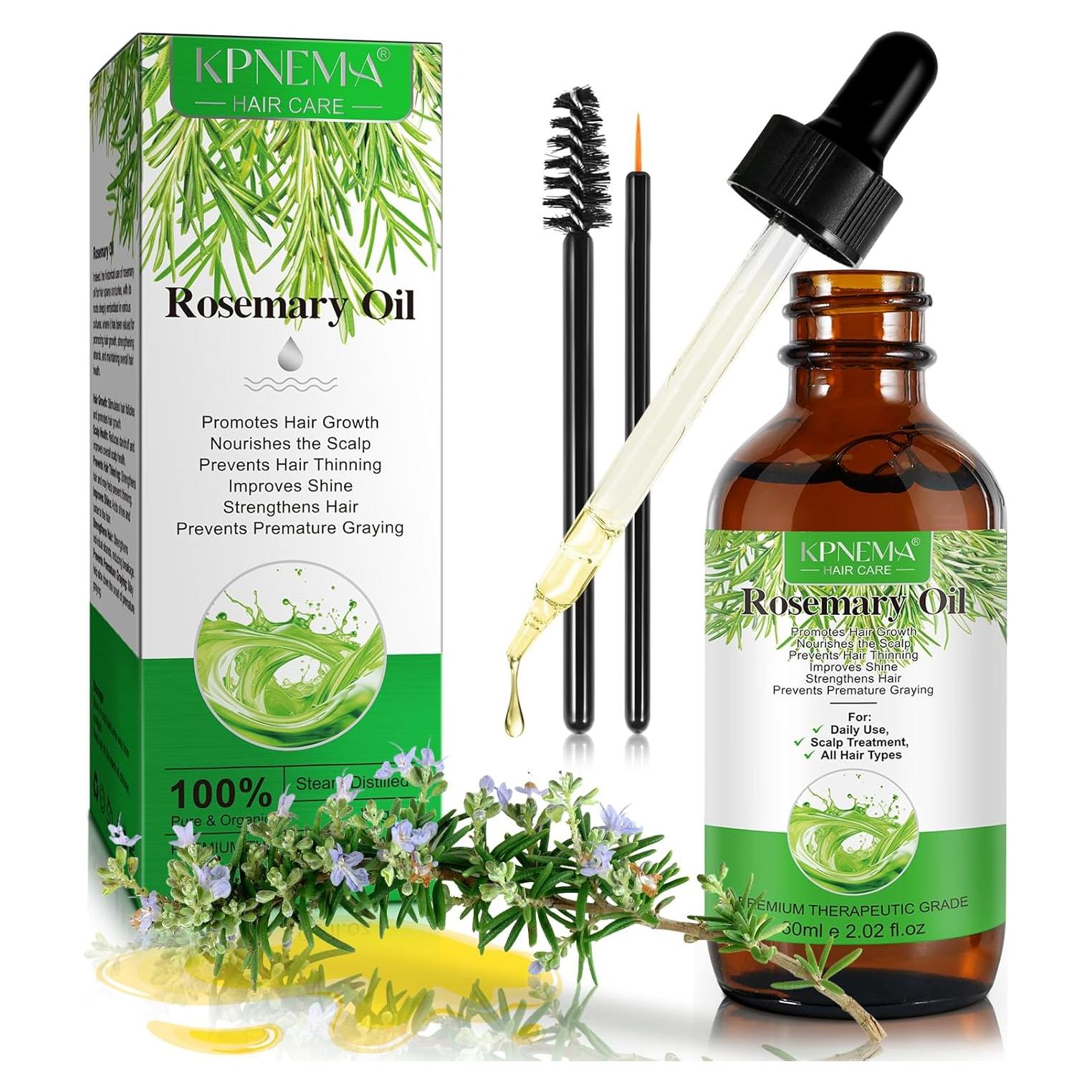 Aceite Esencial de Romero KPNEMA 59.87 ml - Crecimiento Cabello