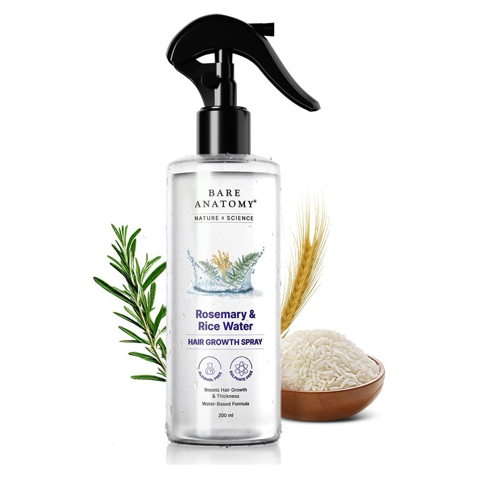 Spray de Romero Bare Anatomy 200ml - Crecimiento y Grosor Cabello