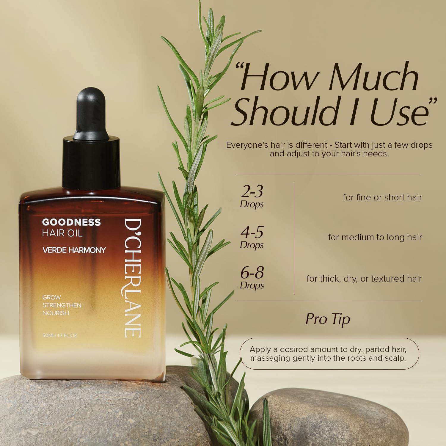 Aceite Capilar D'Cherlane Goodness 50 ml - Vegano y Natural