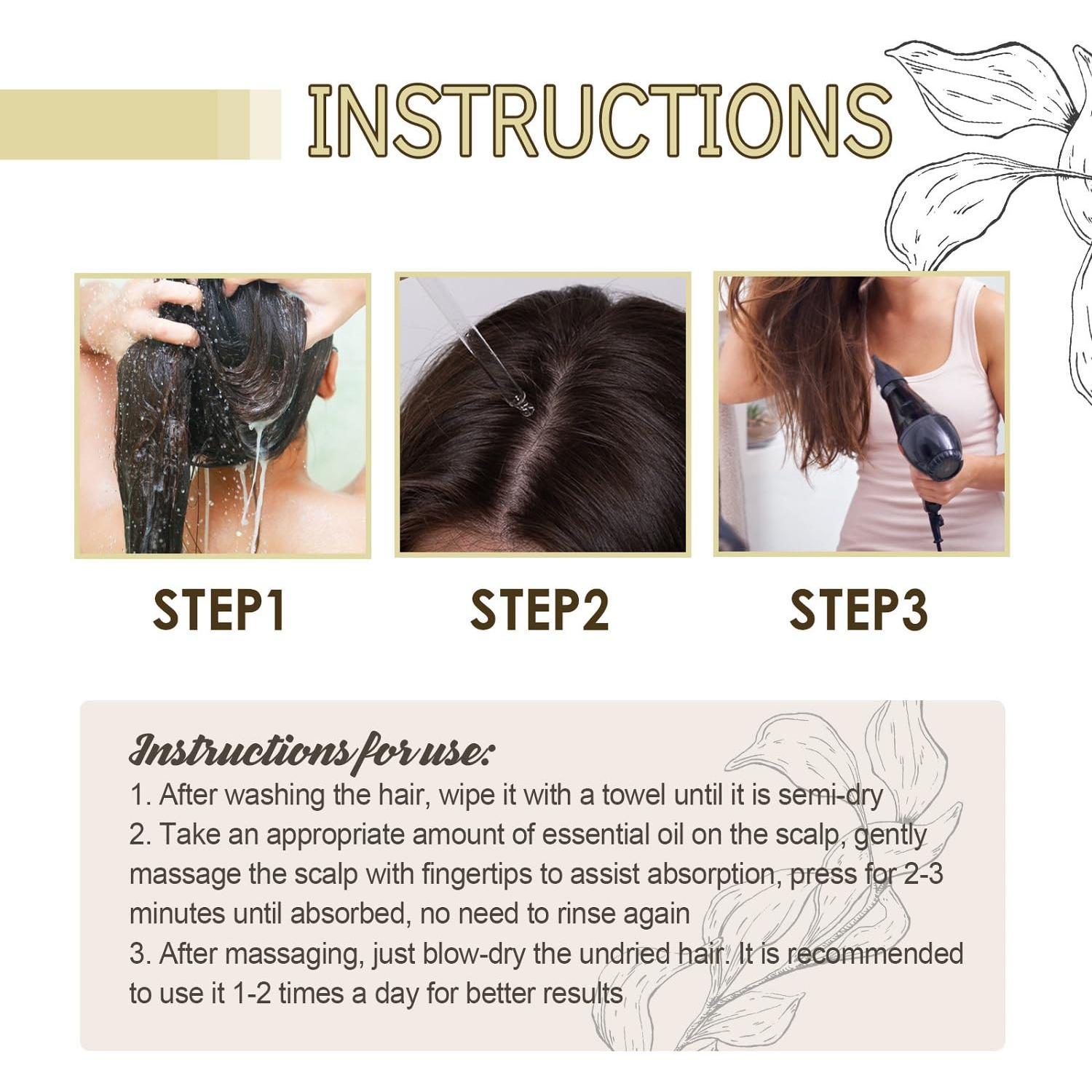 2Pack Aceite Natural Crecimiento Cabello Carvenchi 60ml