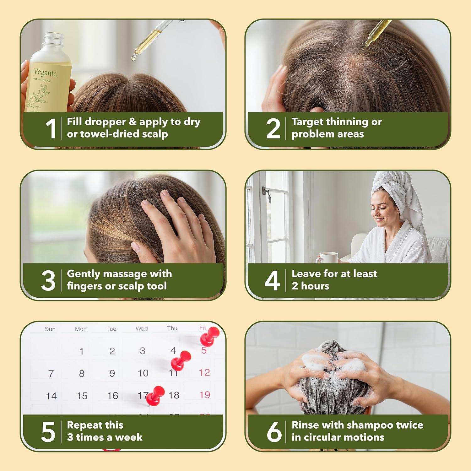 Aceite Vegano para Crecimiento del Cabello Veganic 117g