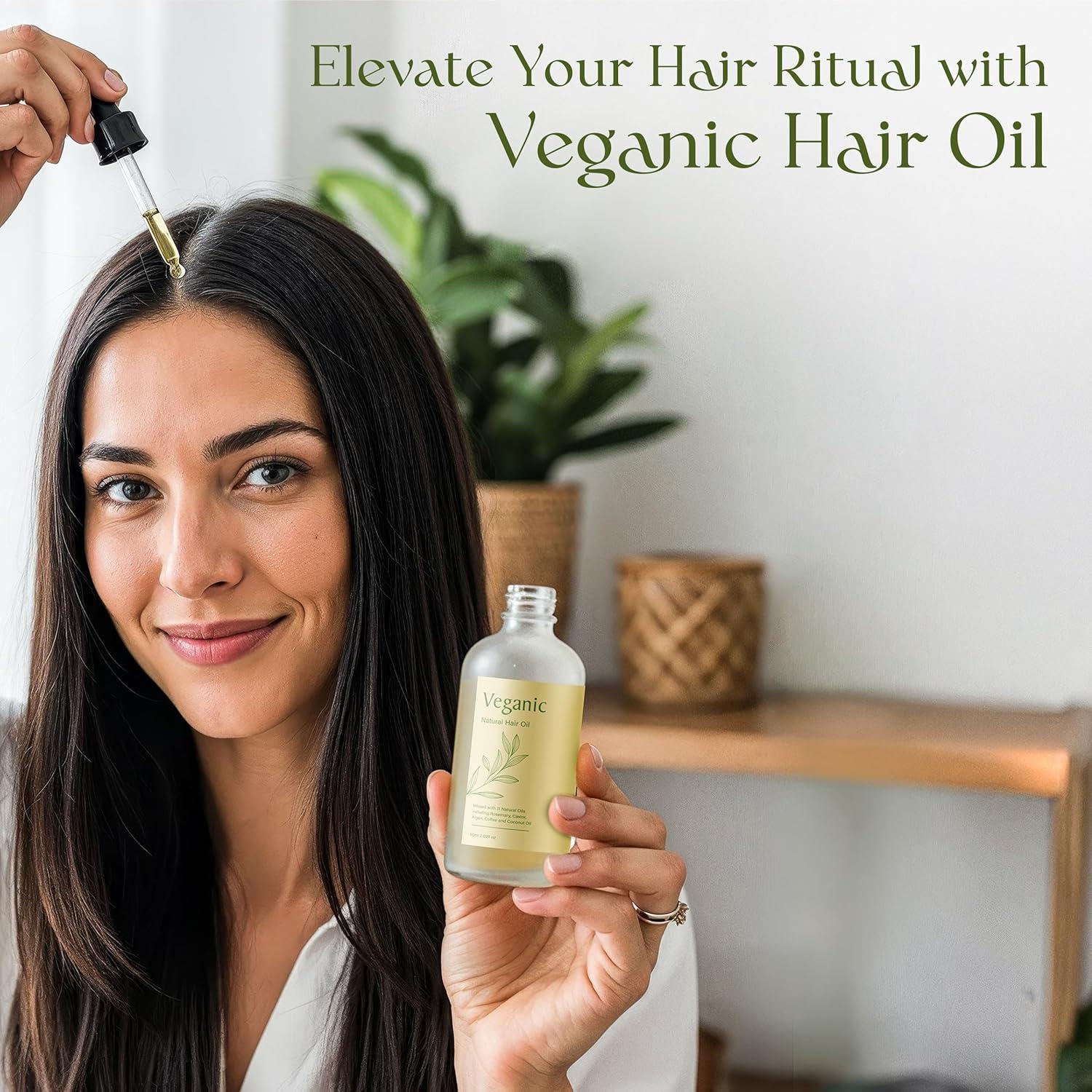 Aceite Vegano para Crecimiento del Cabello Veganic 117g