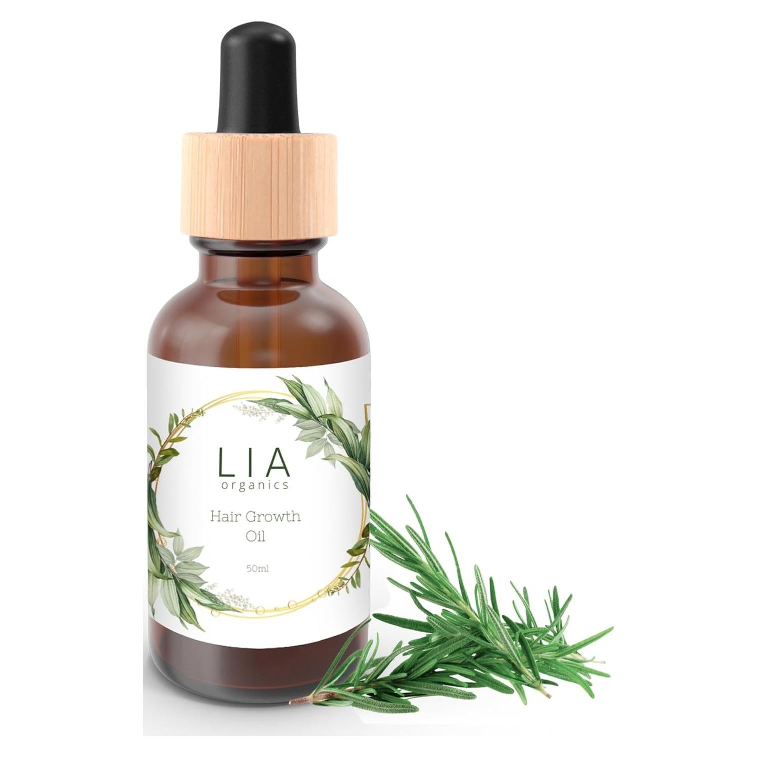 Aceite Crecimiento Cabello Orgánico 50 ml - Romero, Ricino, Amla