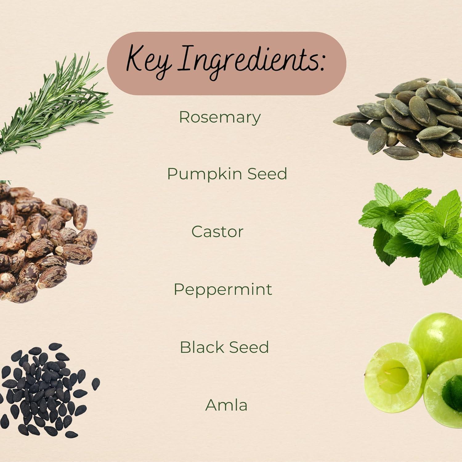 Aceite Crecimiento Cabello Orgánico 50 ml - Romero, Ricino, Amla