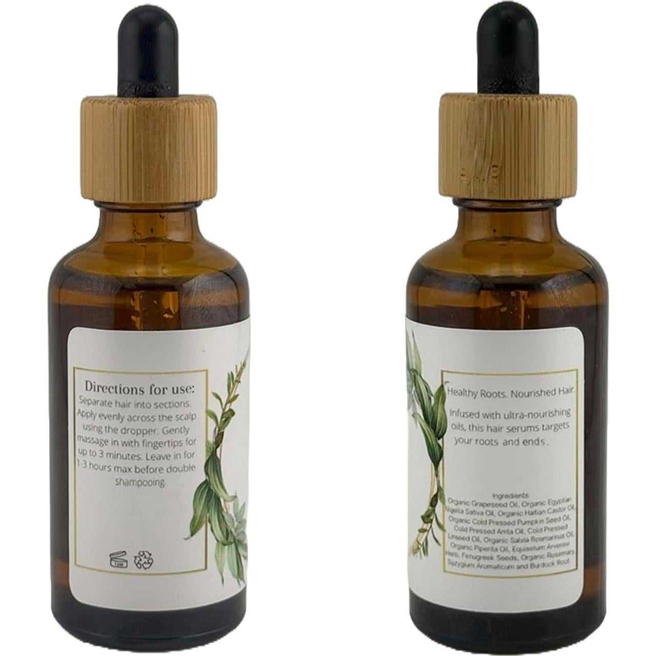 Aceite Crecimiento Cabello Orgánico 50 ml - Romero, Ricino, Amla