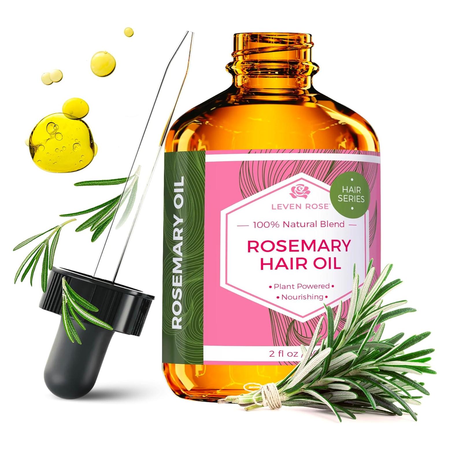 Aceite de Crecimiento Capilar Orgánico Leven Rose 60 ml