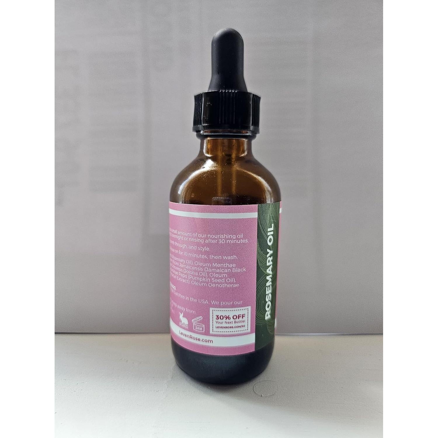 Aceite de Crecimiento Capilar Orgánico Leven Rose 60 ml