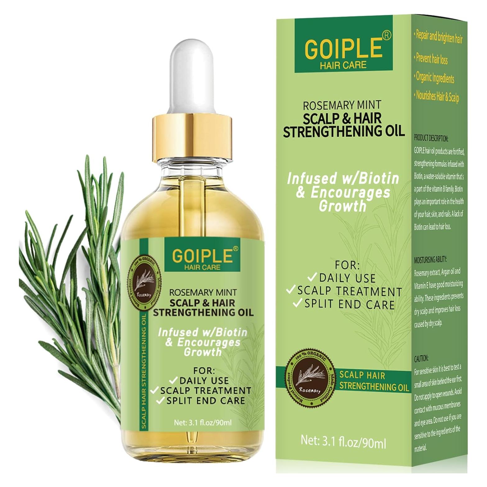 Aceite de Romero Natural WOZUTUNT 91.44 ML para Crecimiento Cabello