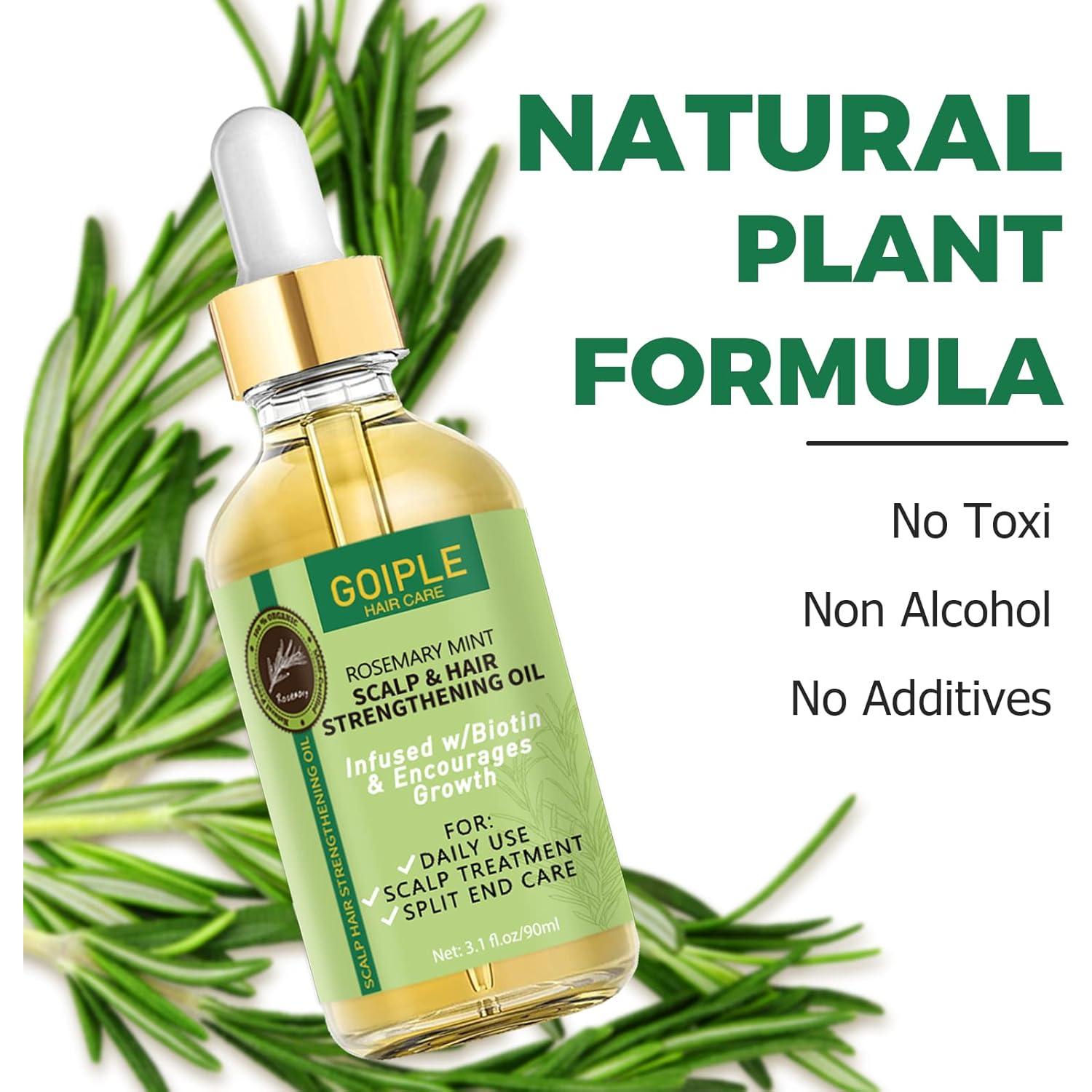 Aceite de Romero Natural WOZUTUNT 91.44 ML para Crecimiento Cabello