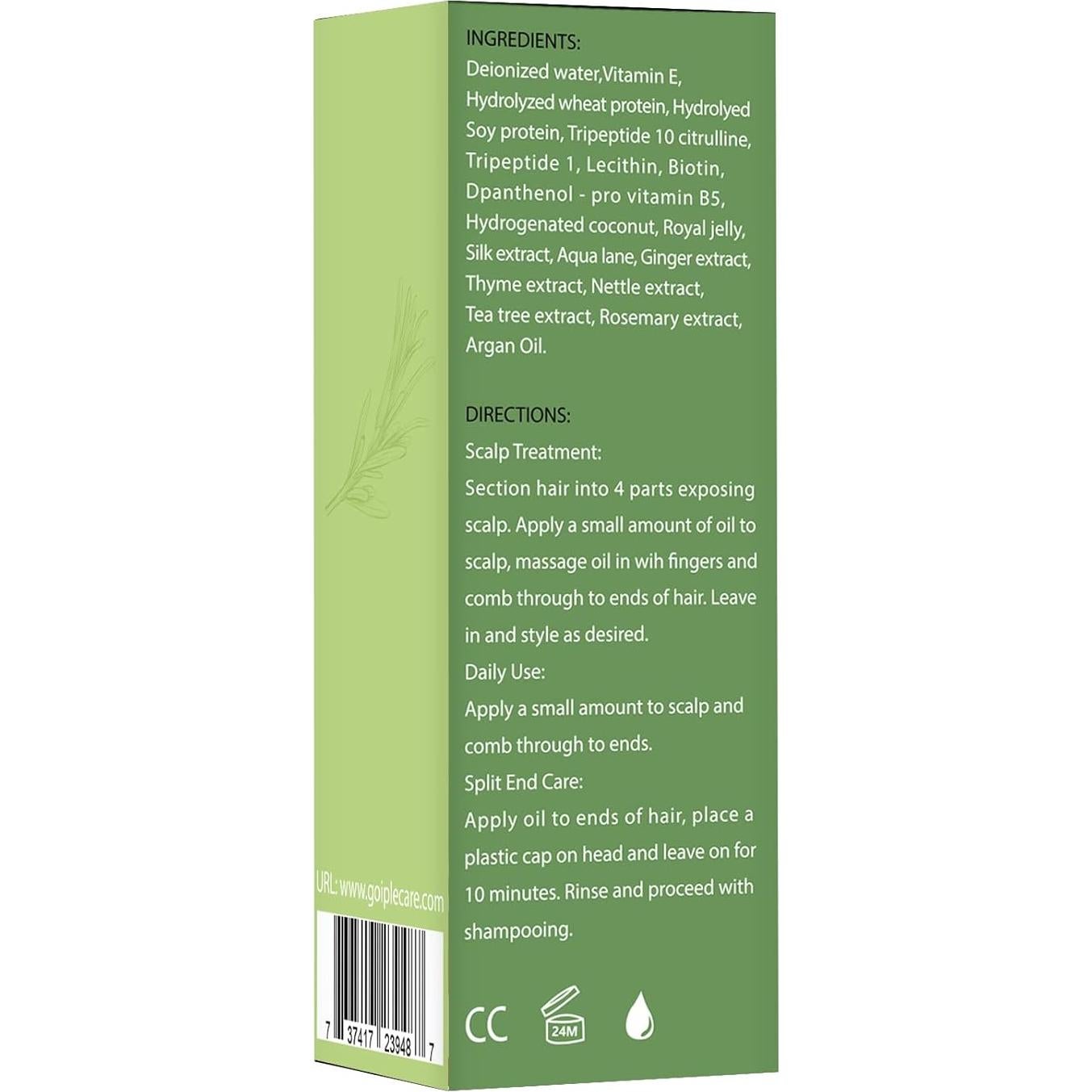 Aceite de Romero Natural WOZUTUNT 91.44 ML para Crecimiento Cabello