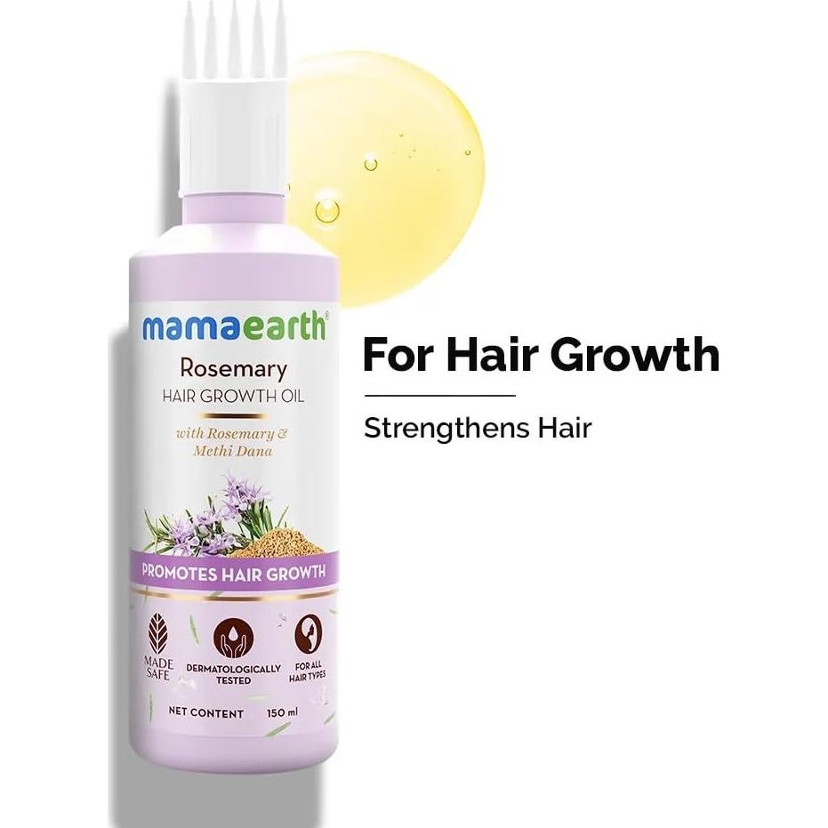 Aceite para el Cabello Mamaearth con Romero y Methi Dana 150ml