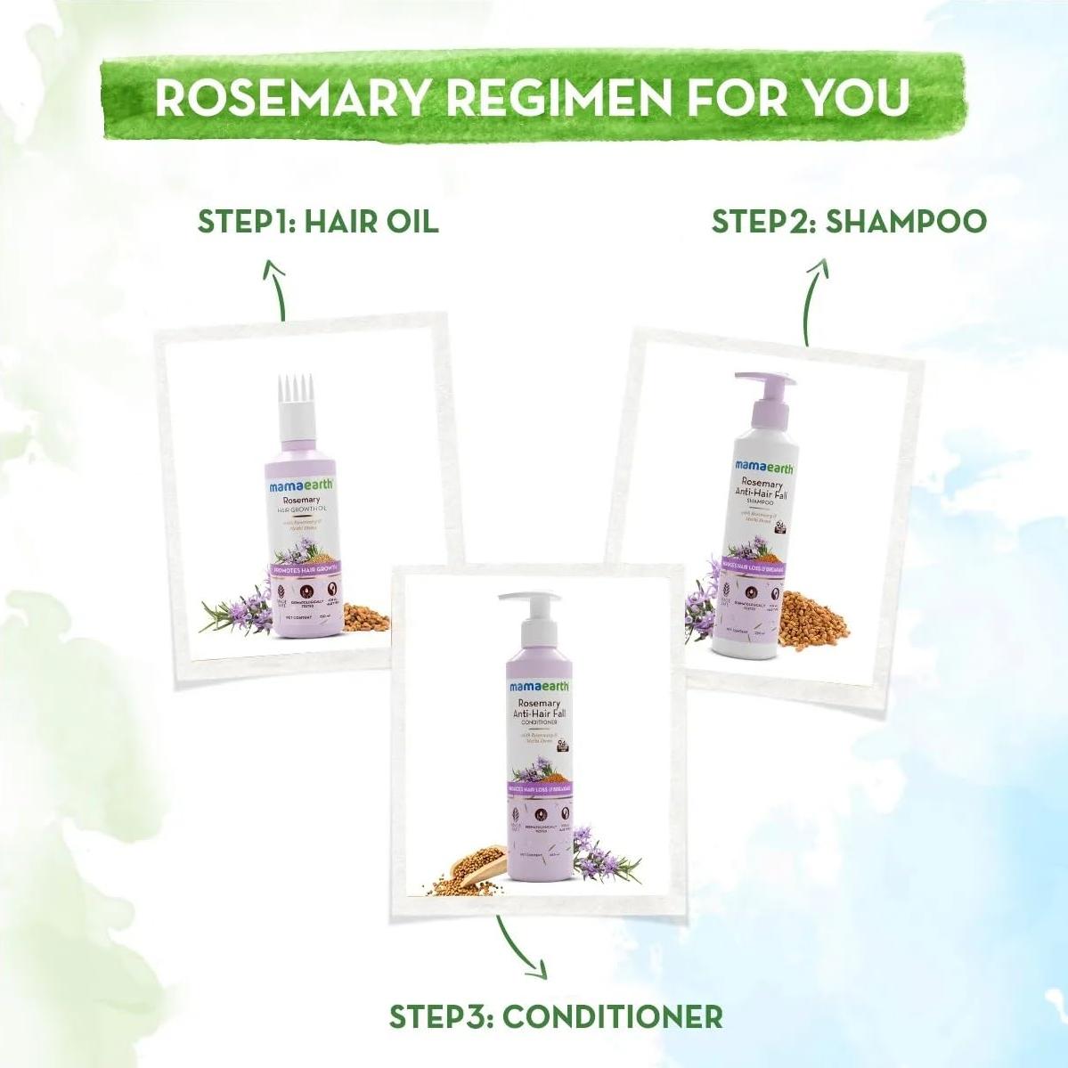 Aceite para el Cabello Mamaearth con Romero y Methi Dana 150ml