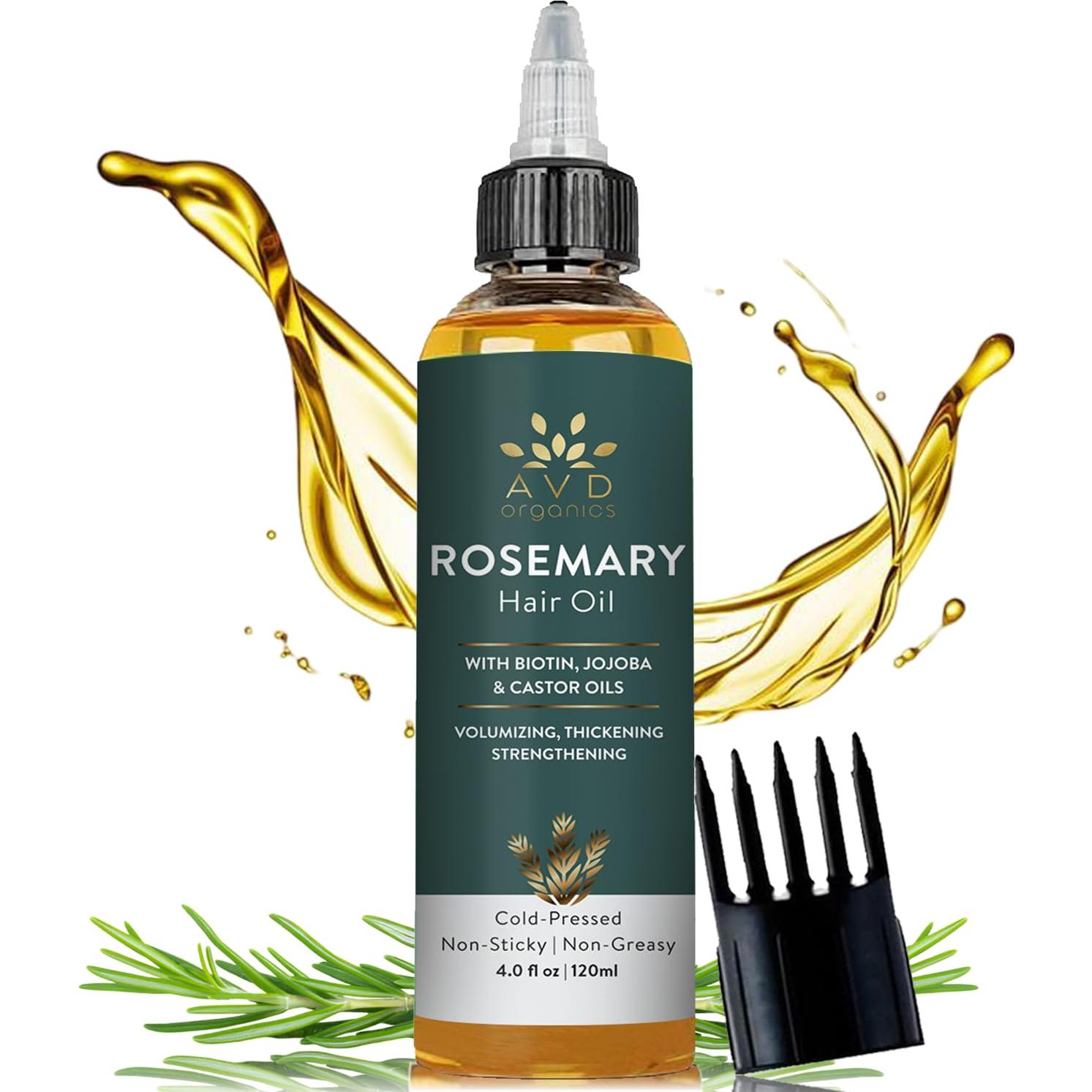 Aceite de Romero AVD Organics 120 ml - Crecimiento y Fortalecimiento del Cabello