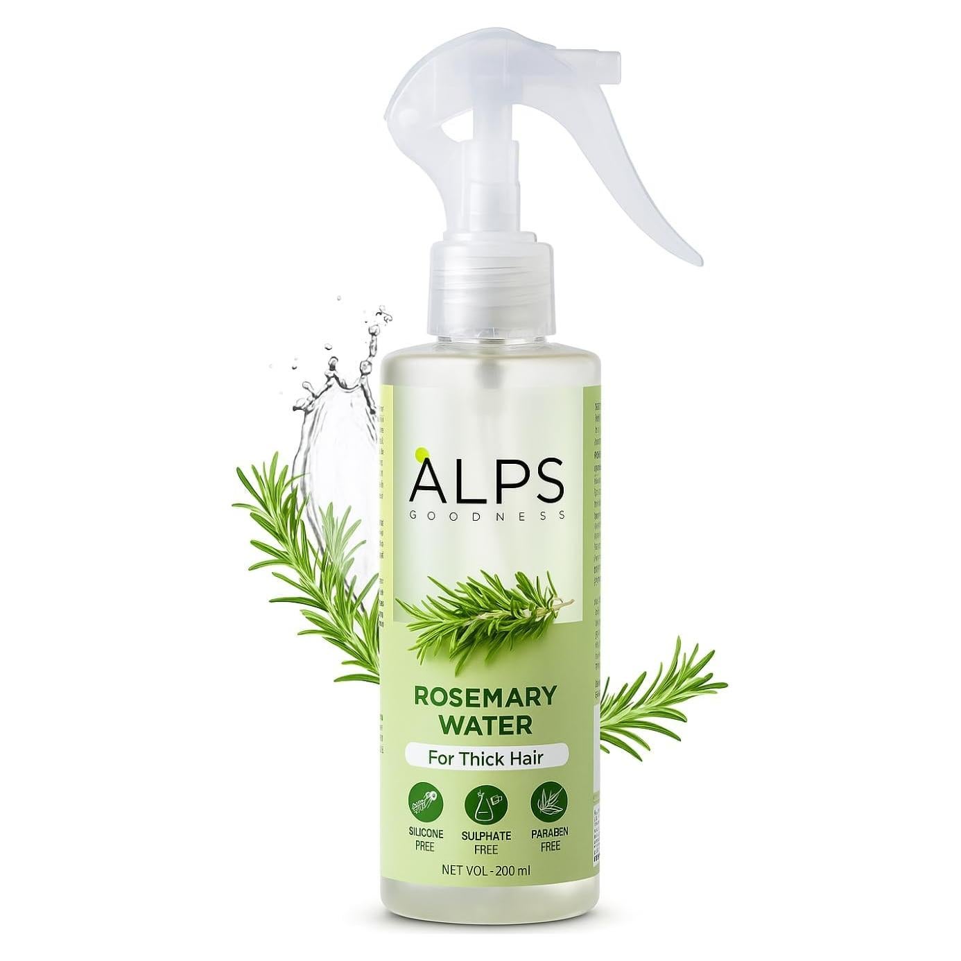 Spray de Agua de Romero Alps Goodness 200ml - Fortalece y Revitaliza