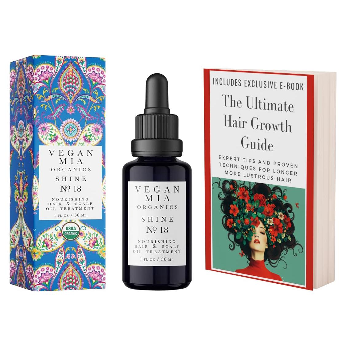 Aceite Capilar Orgánico Vegan Mia 90ml - Crecimiento y Brillo