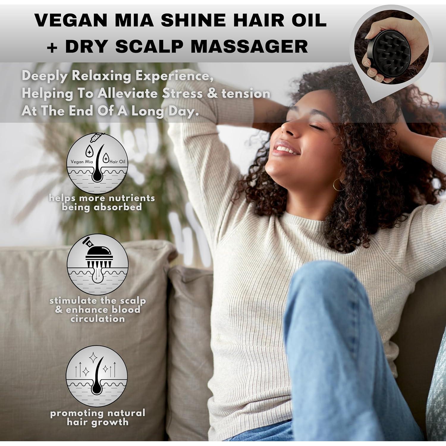 Aceite Capilar Orgánico Vegan Mia 90ml - Crecimiento y Brillo