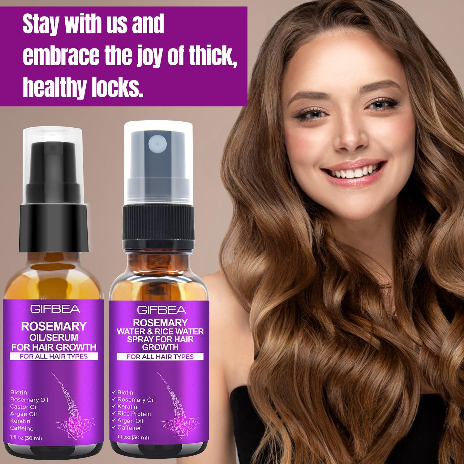 Suero de Crecimiento Capilar GIFBEA con Aceite de Romero y Biotina