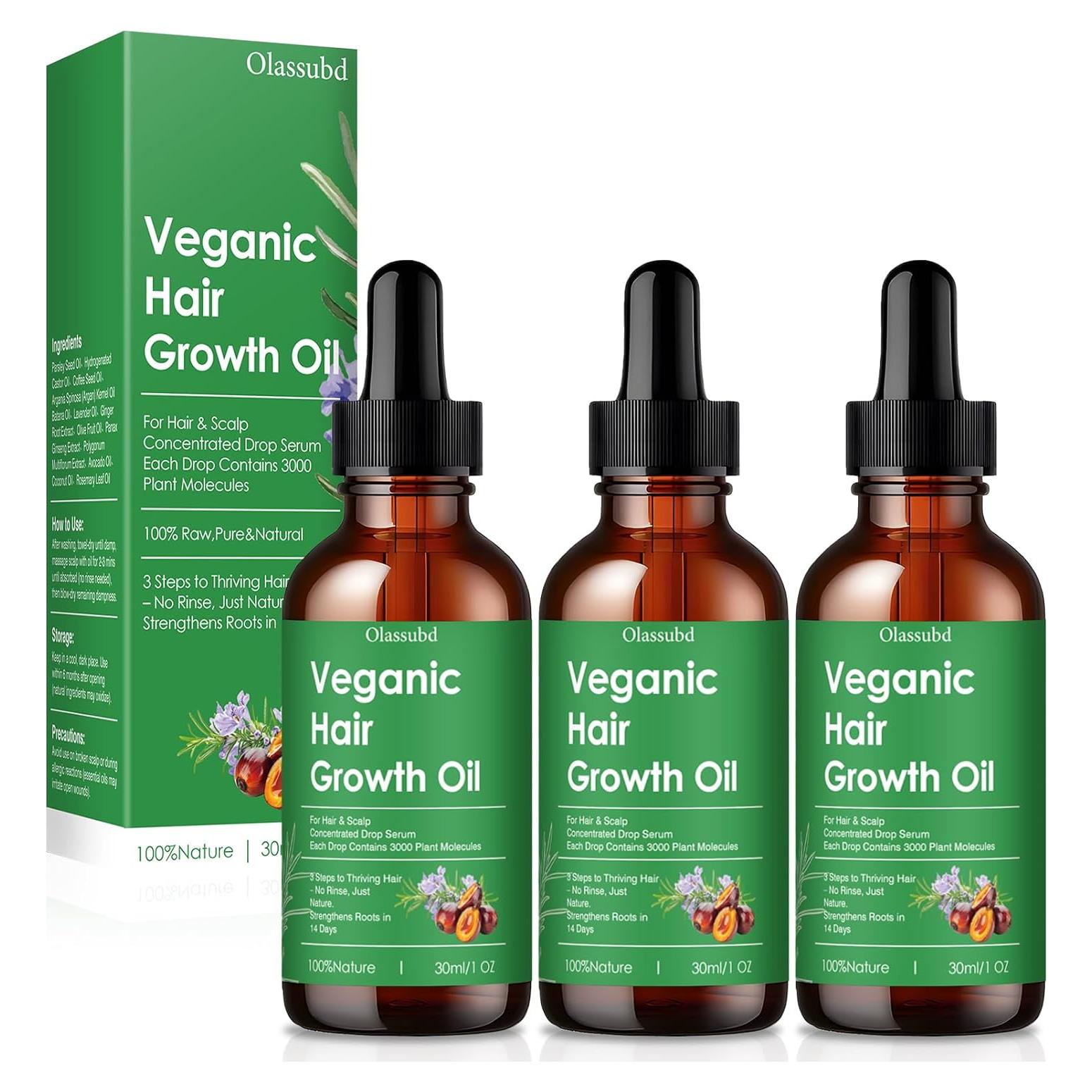 Suero Capilar Vegano con Aceite de Romero 3PCS - Crecimiento y Fortalecimiento