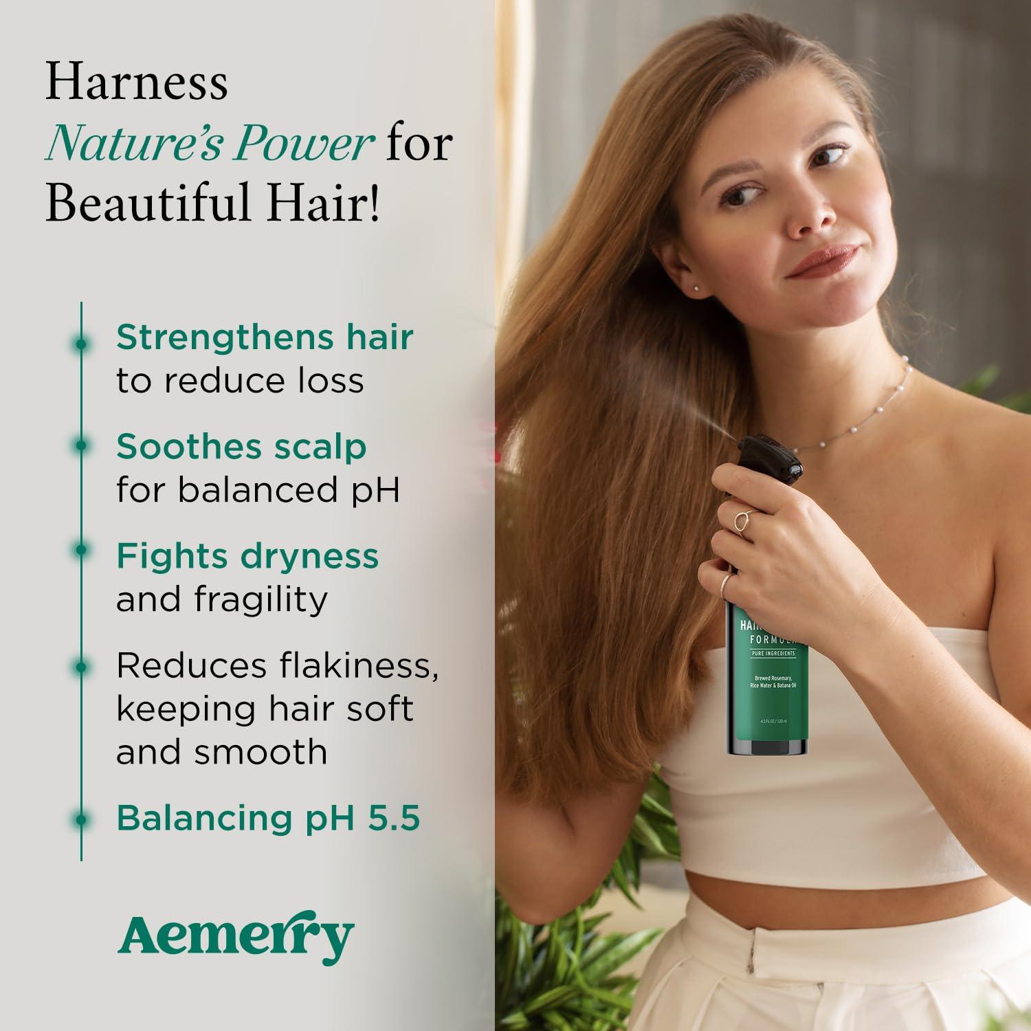 Spray de Agua de Romero Aemerry 124 ml - Crecimiento Cabello