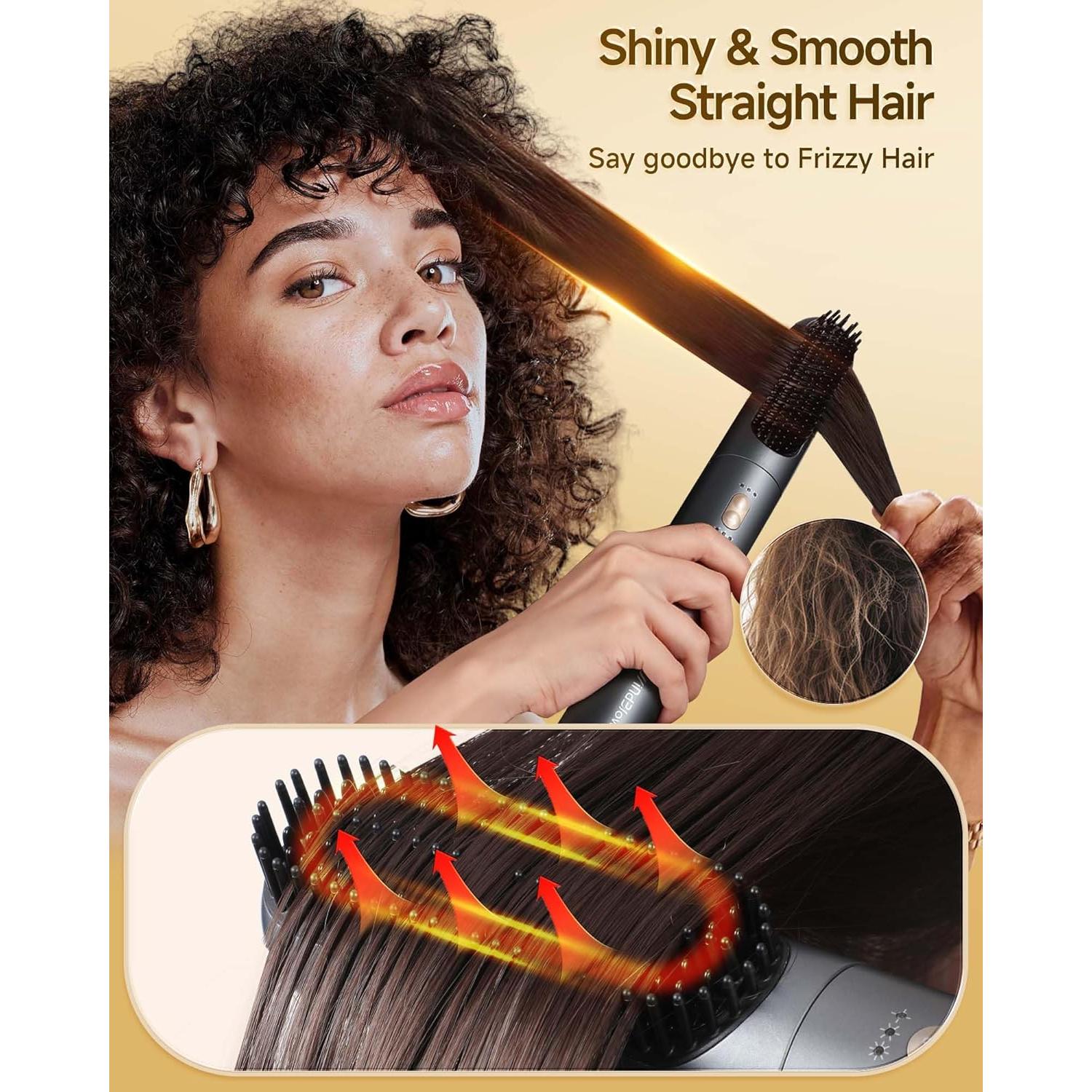 Secador de Cabello WindBlow 6 en 1 Alta Velocidad Anti-Frizz