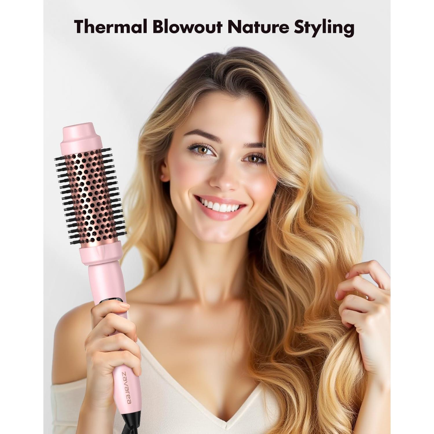 Cepillo Redondo Térmico Zavarea 1.5" Cerámica Iones Negativos