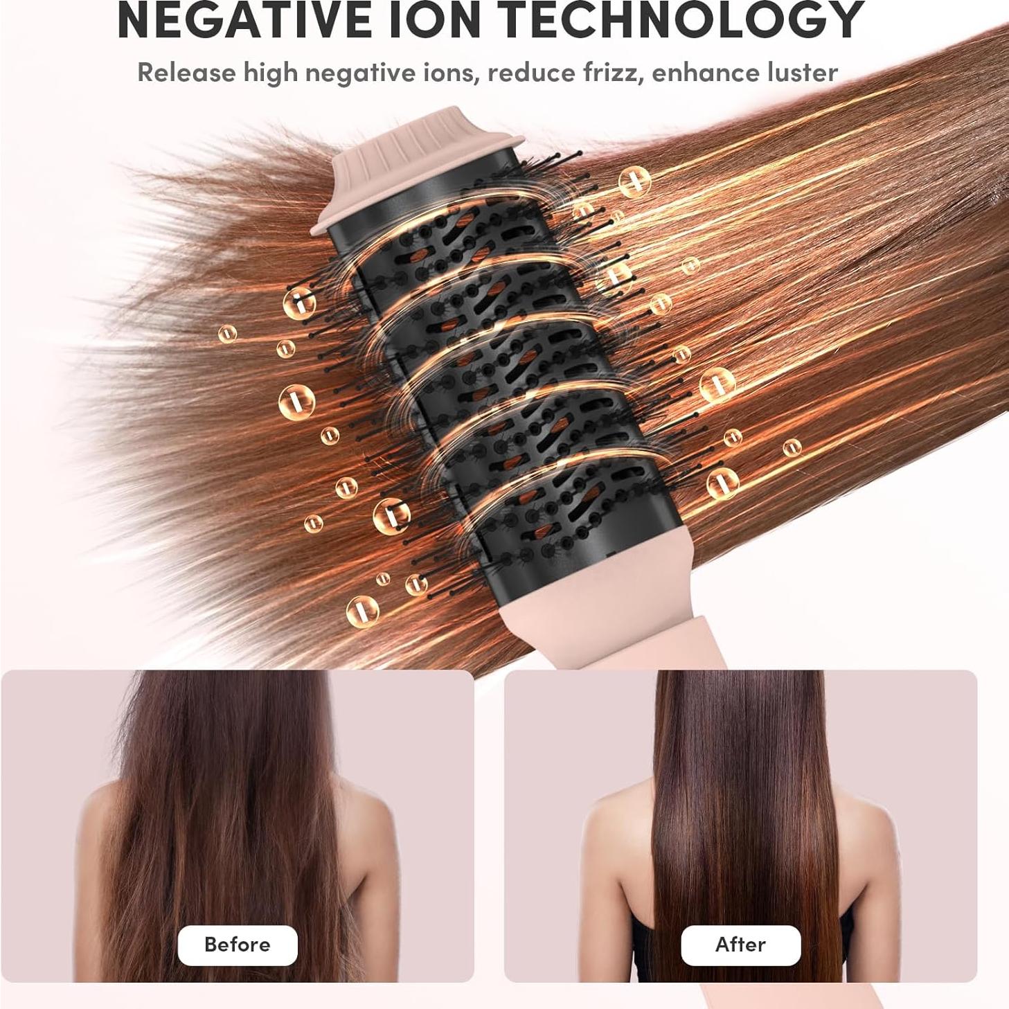 Cepillo Secador de Cabello 6 en 1 GLOBLWING SM-8200 Iónico 1.72kg