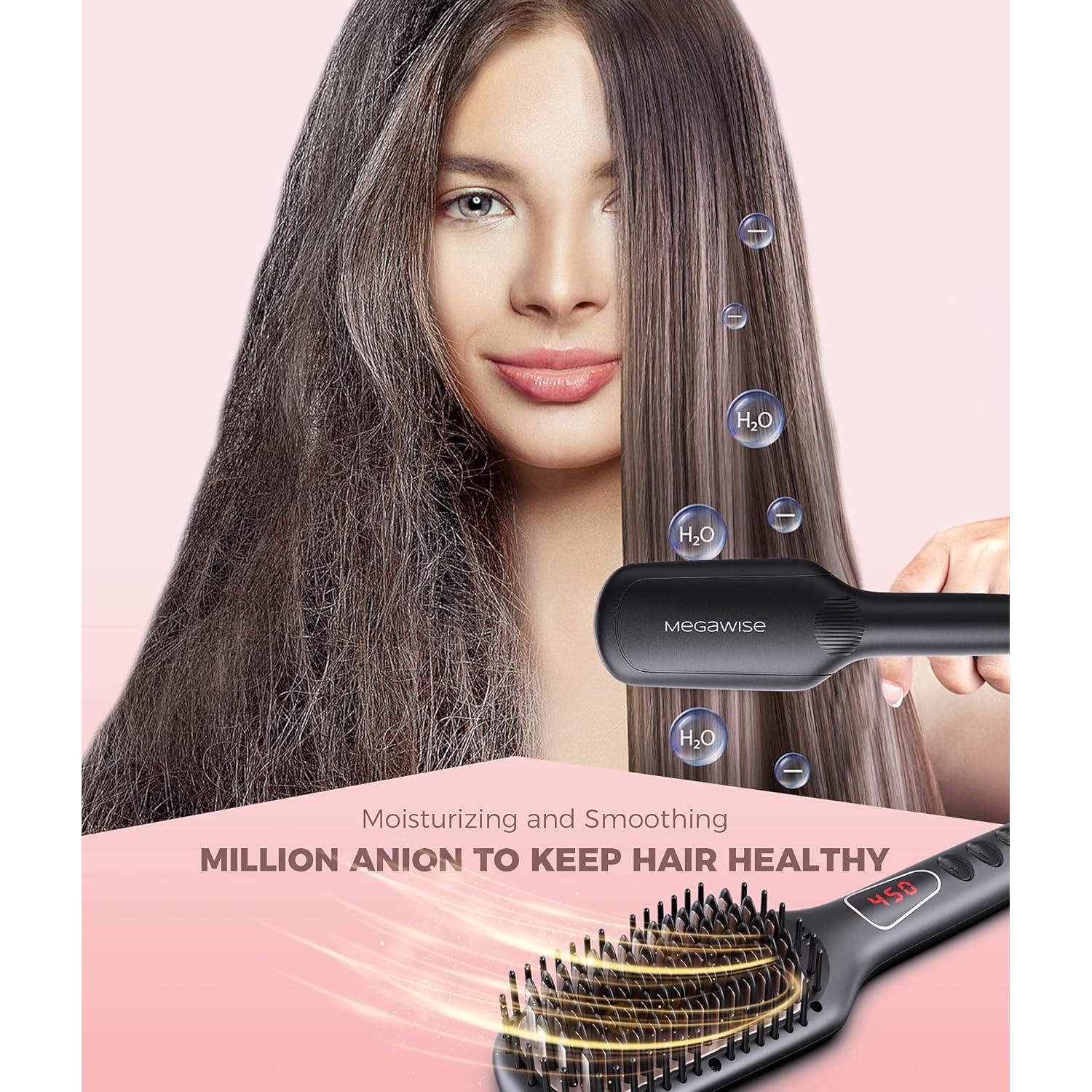 Cepillo Alisador Iónico Cerámico MEGAWISE KL-1028 232°C