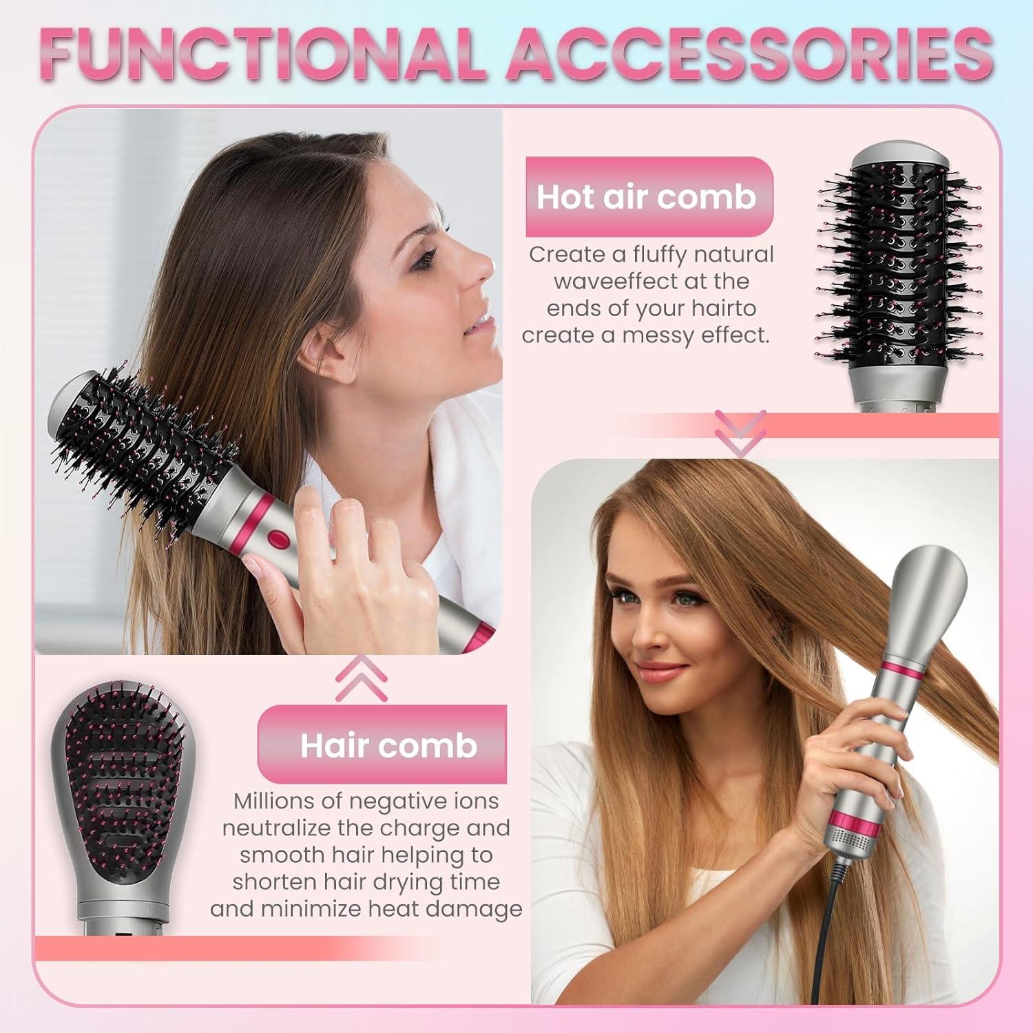 Cepillo Estilizador de Aire Caliente CHERRYSUN 4 en 1 1100W