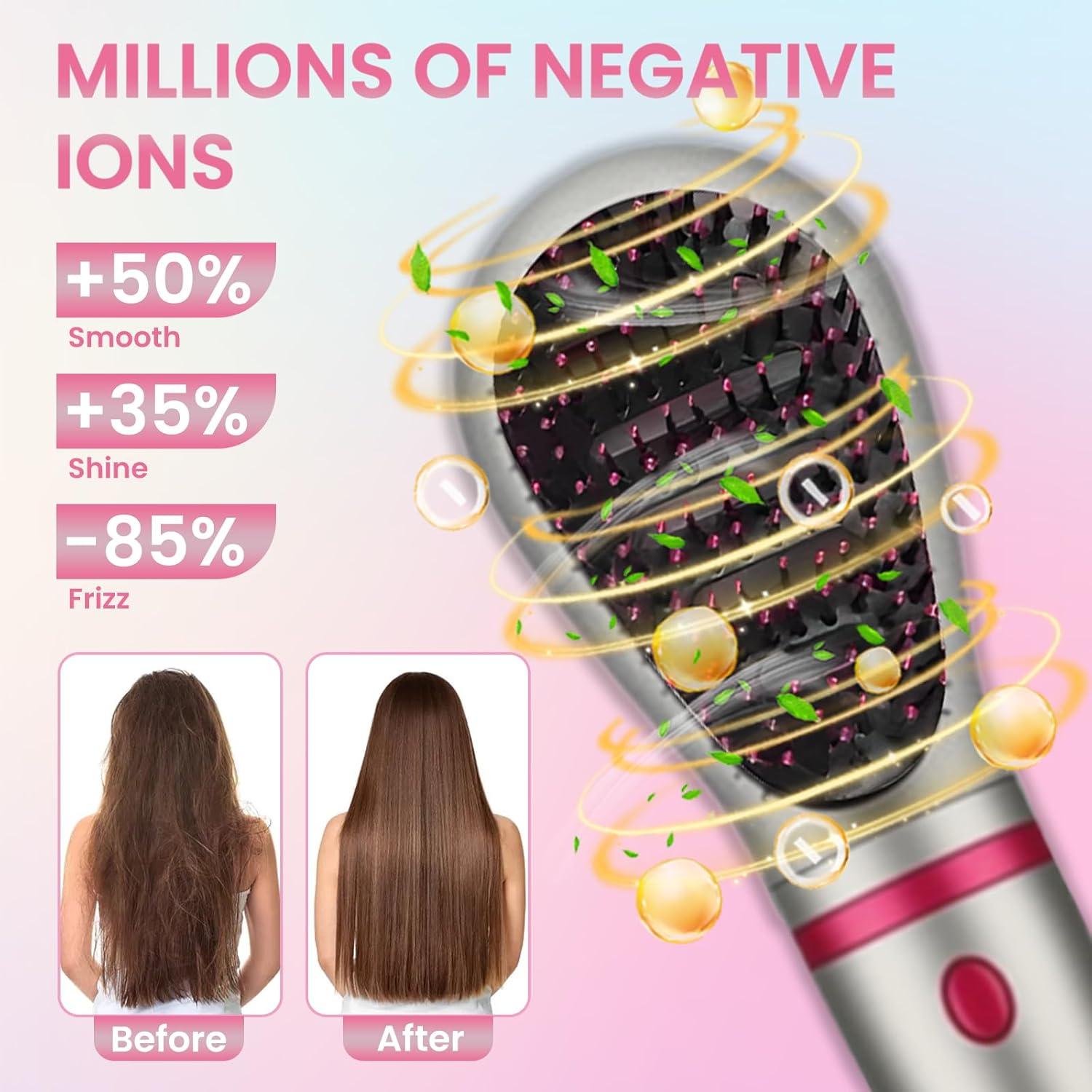 Cepillo Estilizador de Aire Caliente CHERRYSUN 4 en 1 1100W