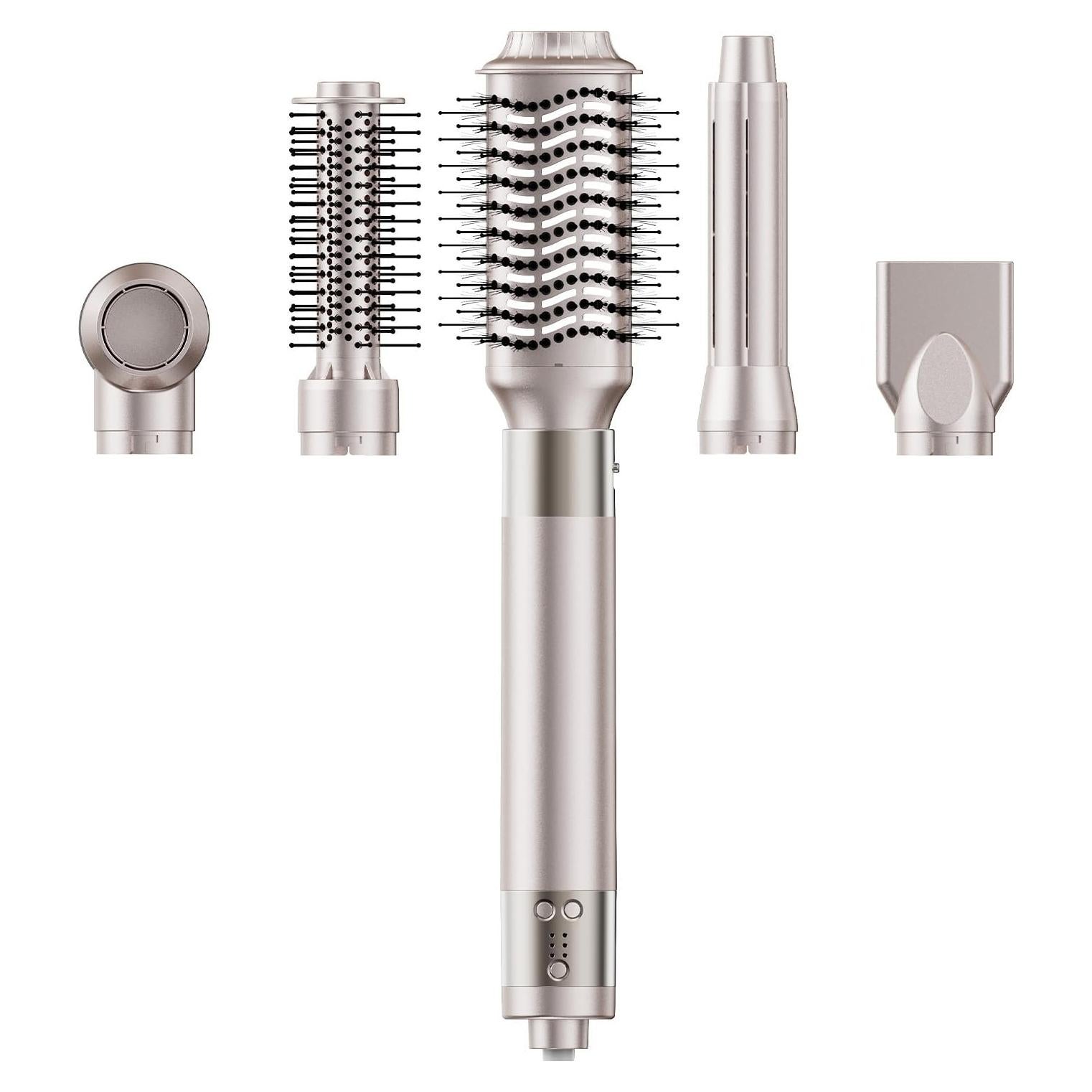 Cepillo Secador de Cabello 6 en 1 Hojocojo 140,000 RPM Oro