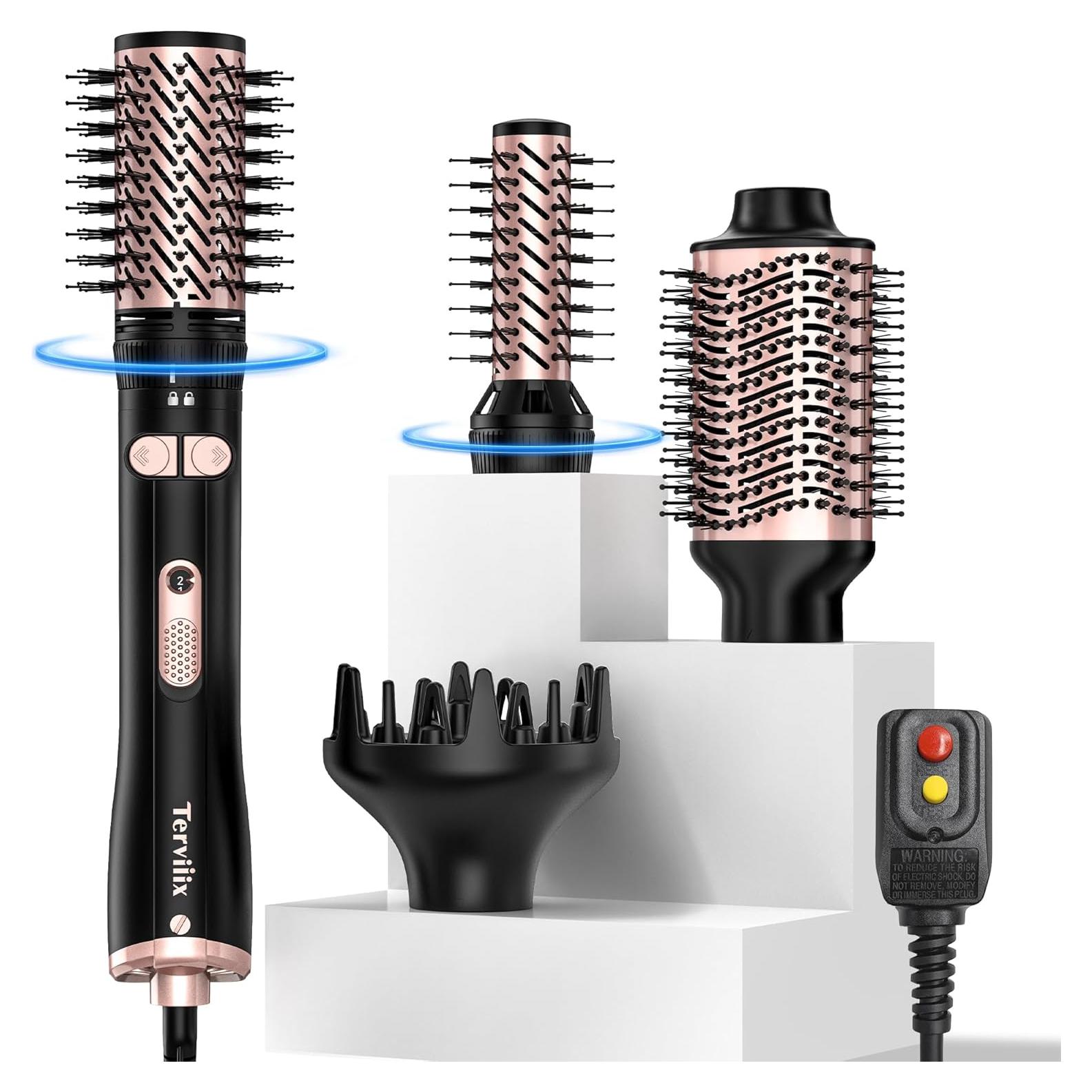 Cepillo Secador Rotatorio Terviiix 4 en 1 1000W Negro