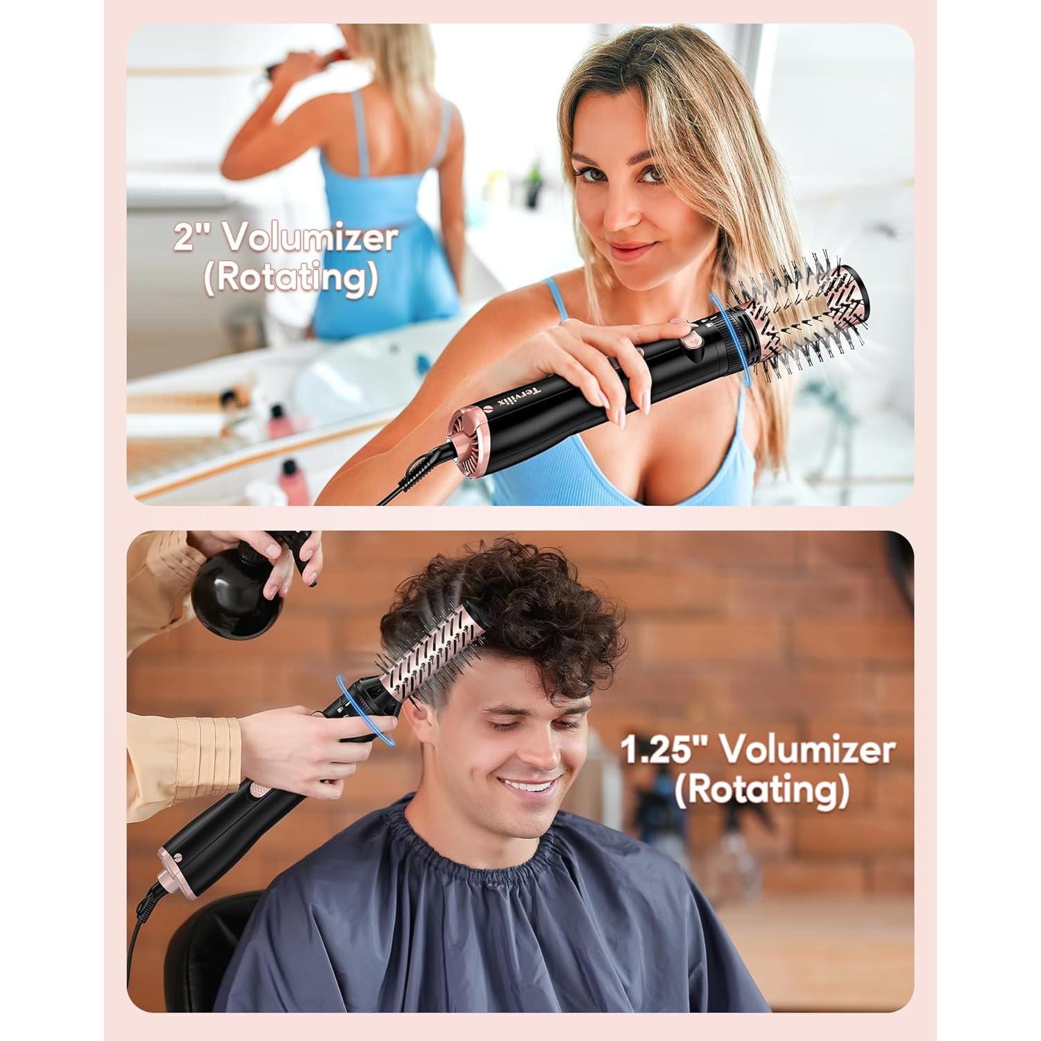 Cepillo Secador Rotatorio Terviiix 4 en 1 1000W Negro