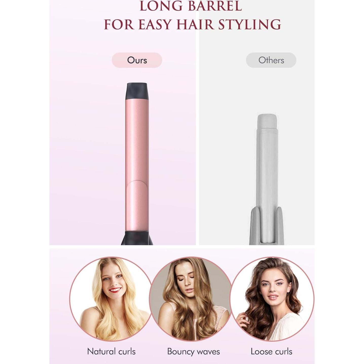 Plancha de Rizar Automática LANDOT 1 Pulgada Cerámica Ajustable