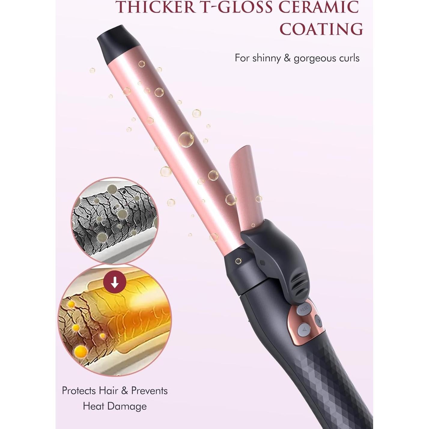 Plancha de Rizar Automática LANDOT 1 Pulgada Cerámica Ajustable