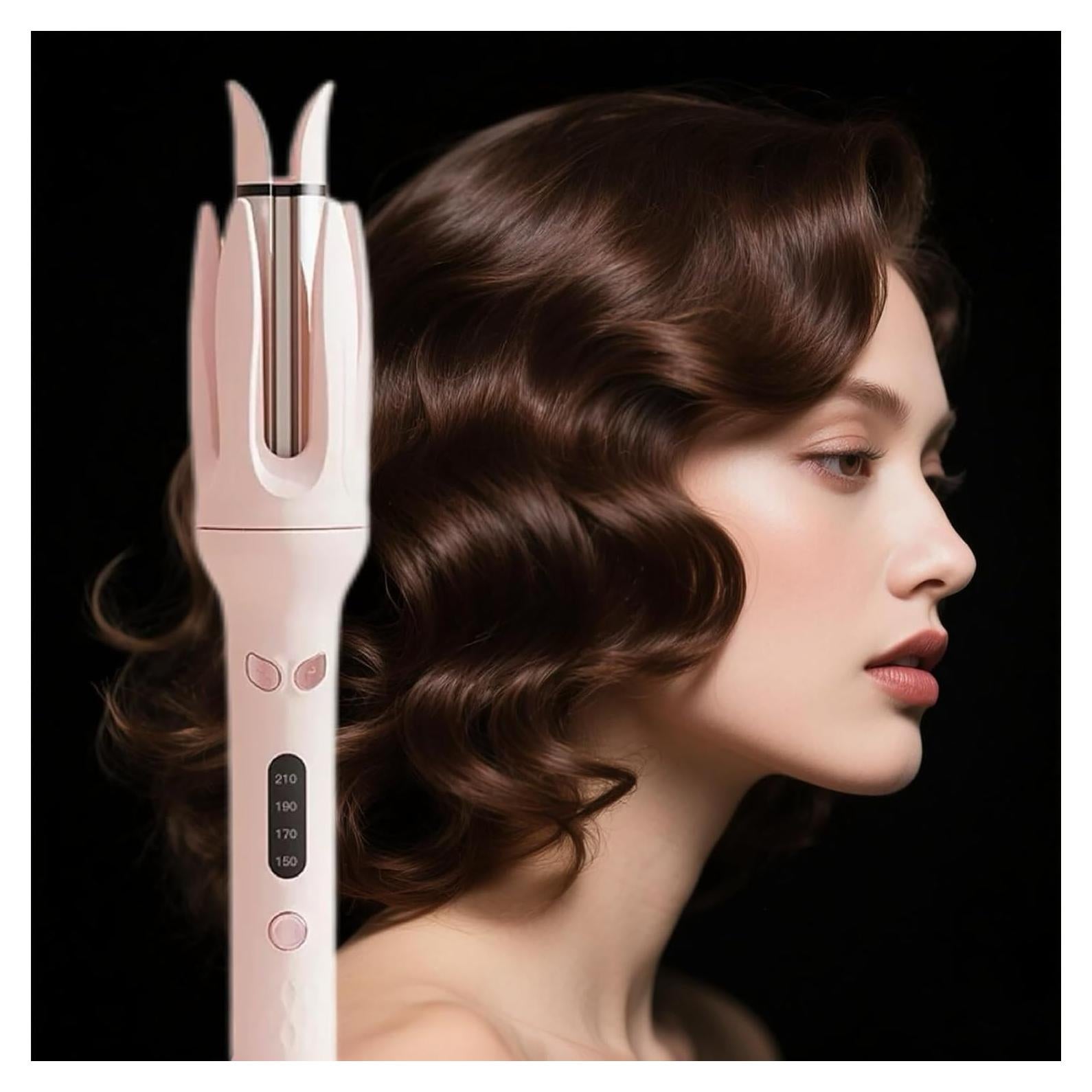 Rizador Automático de Cabello EYCOMTOM Rosa 28mm 4 Temperaturas