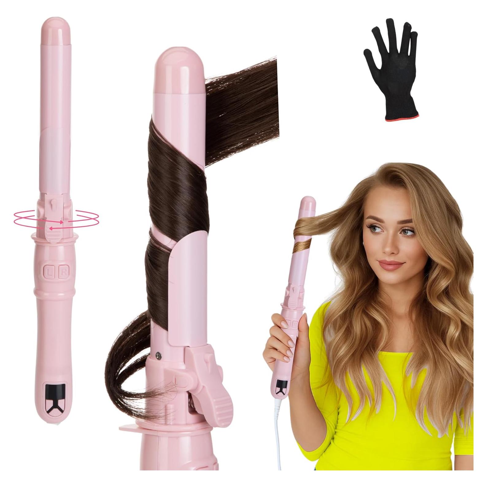 Plancha de Rizar Automática Honey Coco 2.69 cm Rosa