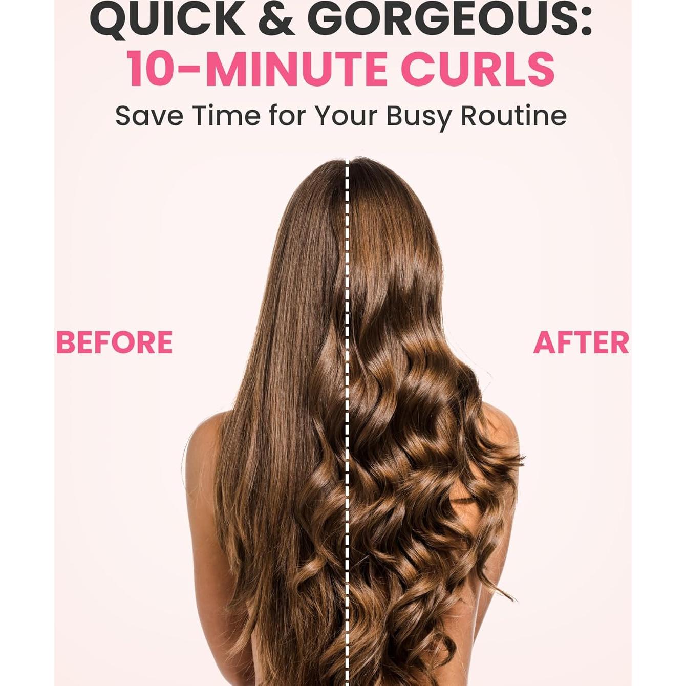 Plancha de Rizar Automática Honey Coco 2.69 cm Rosa