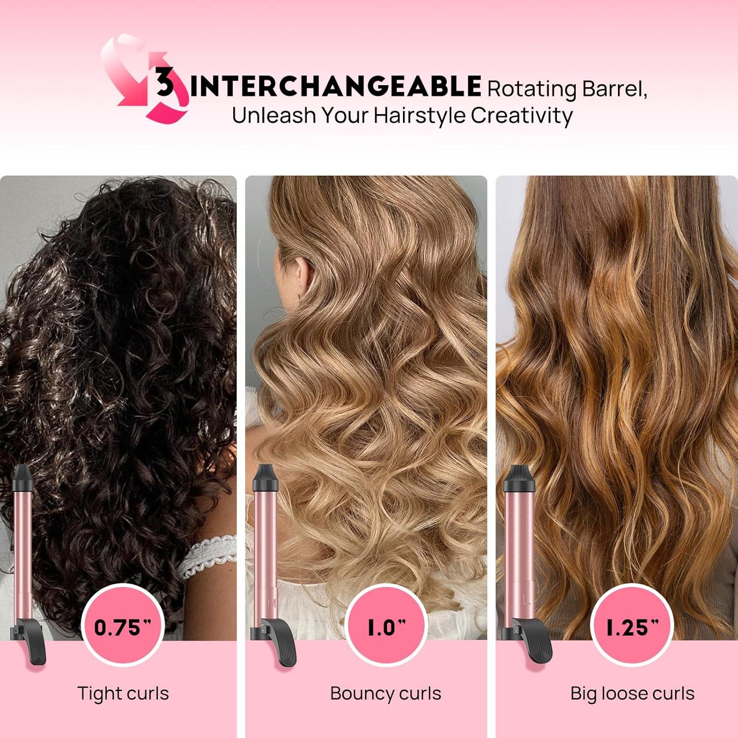 Plancha de Rizar Automática MESCOMB HC04 Doble Voltaje 43.2cm