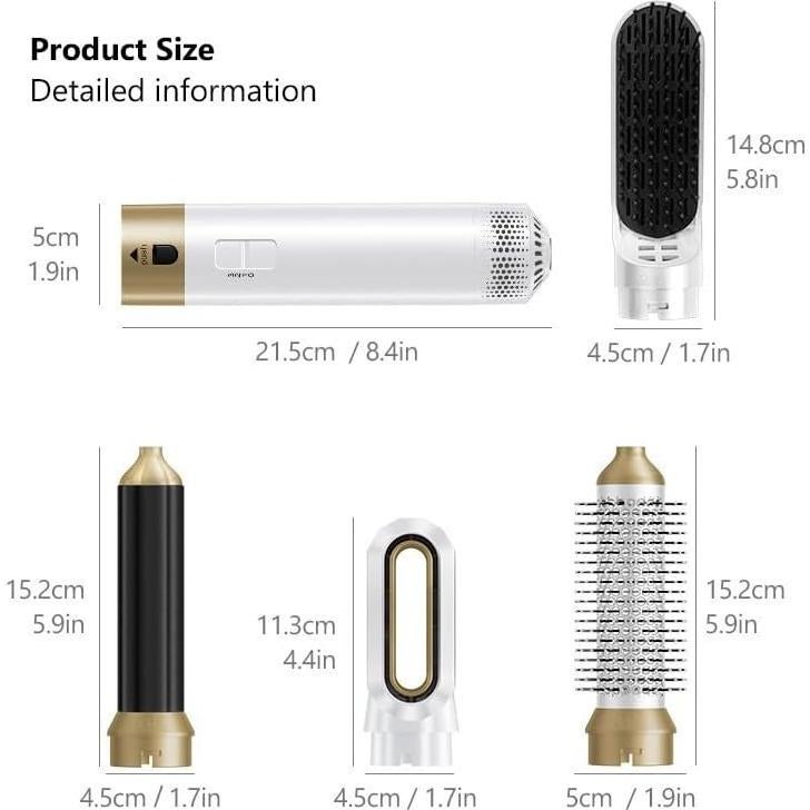 Cepillo Secador de Cabello 5 en 1 Roll With Us Depot