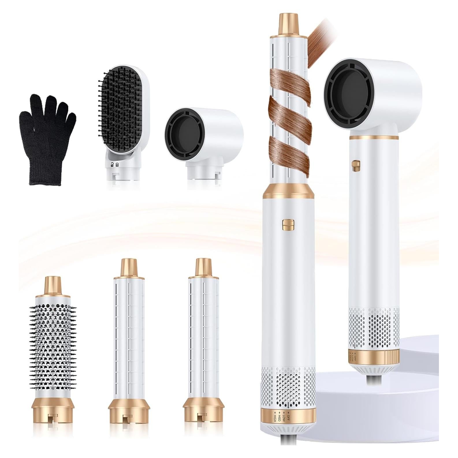 Cepillo Secador 5 en 1 Trylater Oro Blanco - Estilizador de Cabello